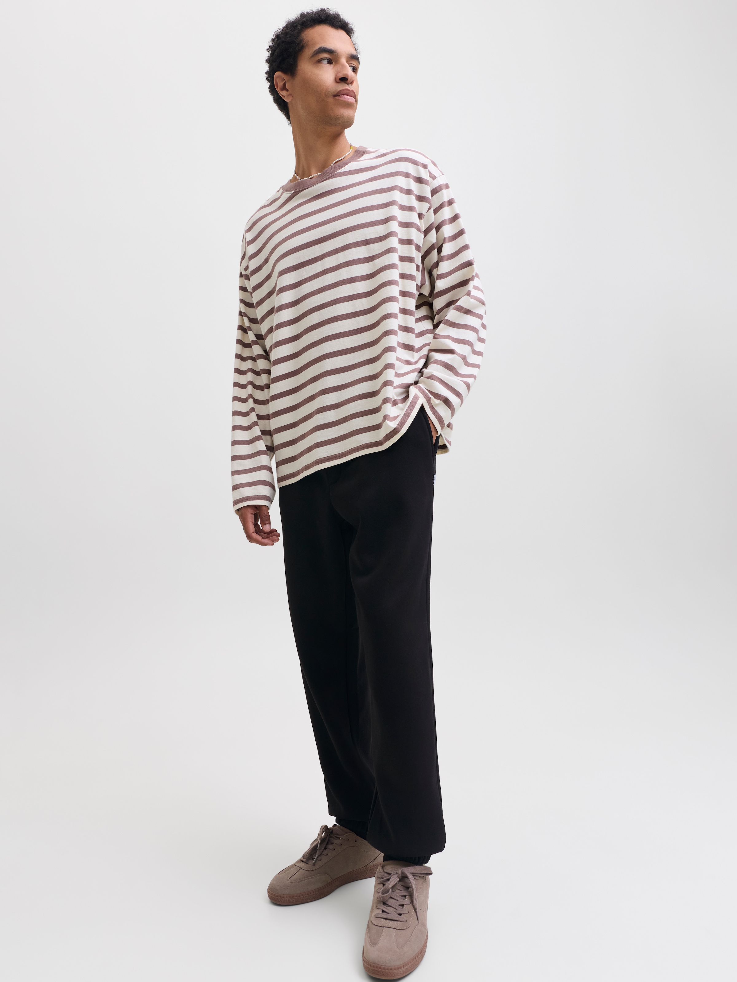 Jack & Jones Sweathose »JPSTKARL BRADLEY SWEAT PANT CUFFED«  Materialmix, regular fit