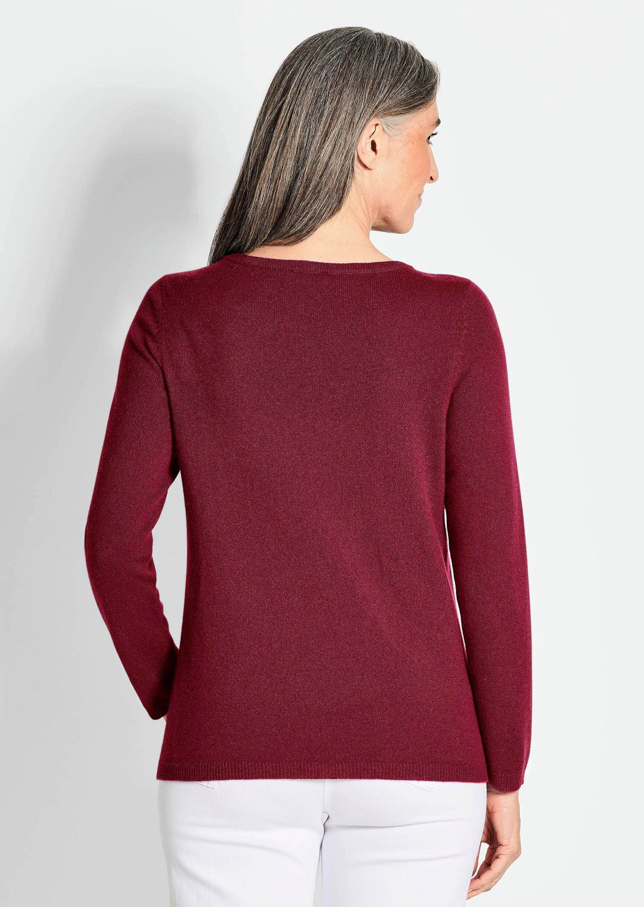 GOLDNER Strickpullover »Kaschmirpullover mit U-Boot Ausschnitt«