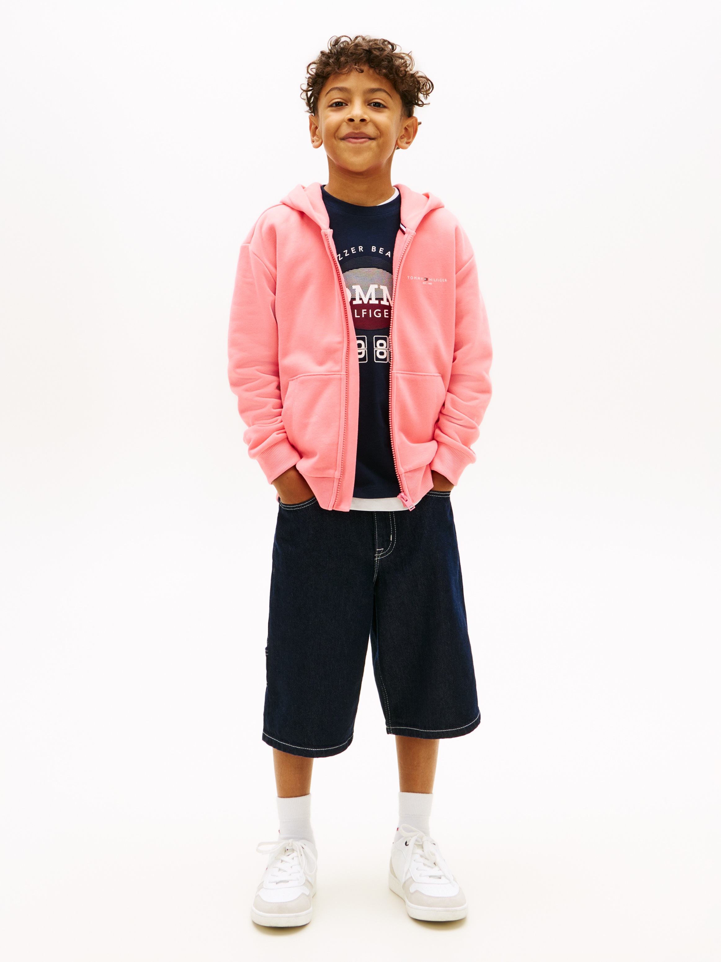 Tommy Hilfiger Kapuzensweatjacke »MINI CORP ZIP THROUGH HOODIE« Kinder bis 16 Jahre