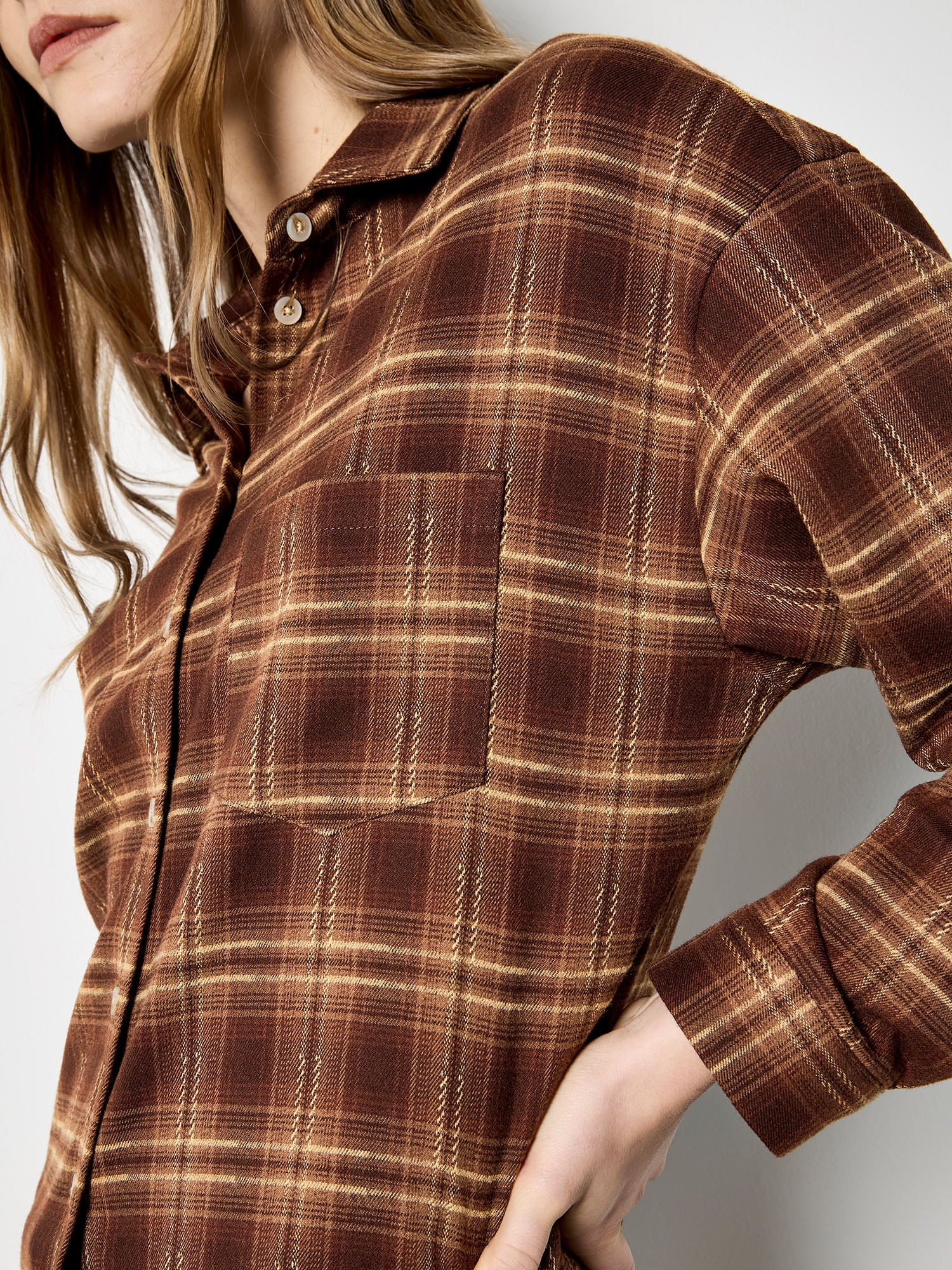 Apricot Karobluse »Apricot Seil-Detail-Boyfriend-Hemd«