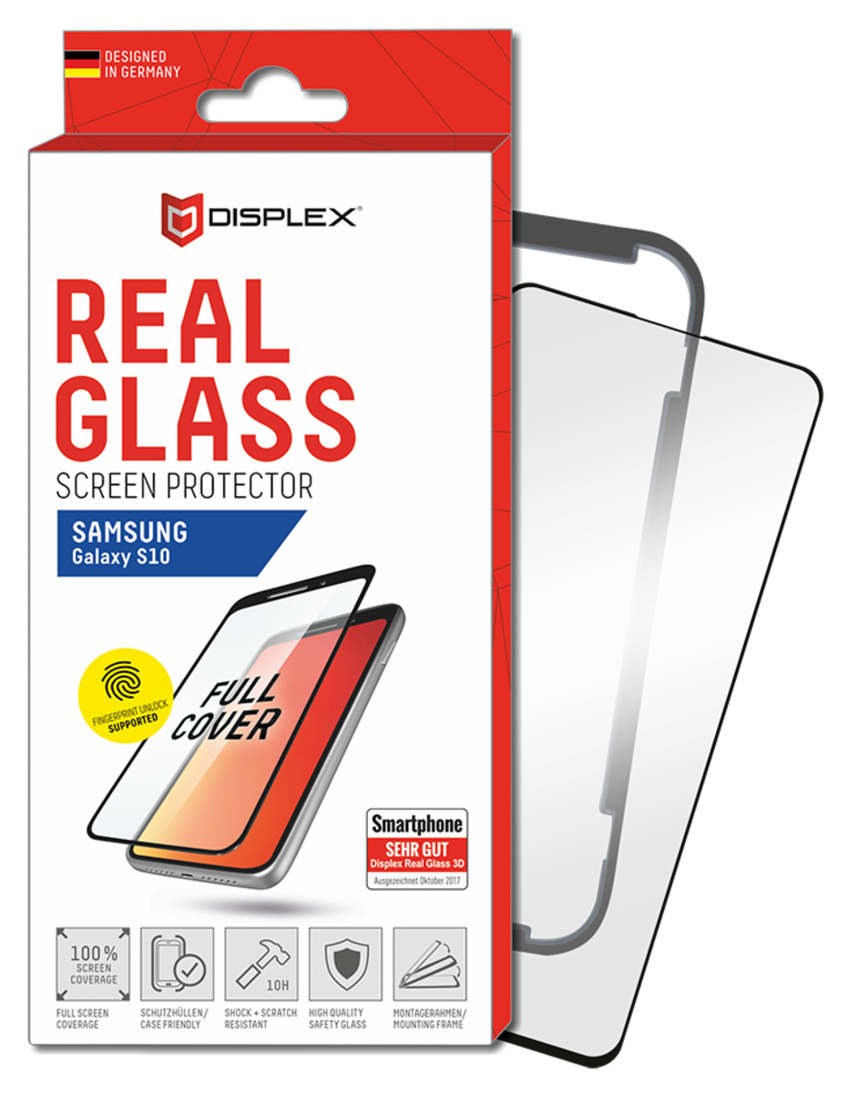 Schutzglas »Real Glass 3D Galaxy S10 FPS«