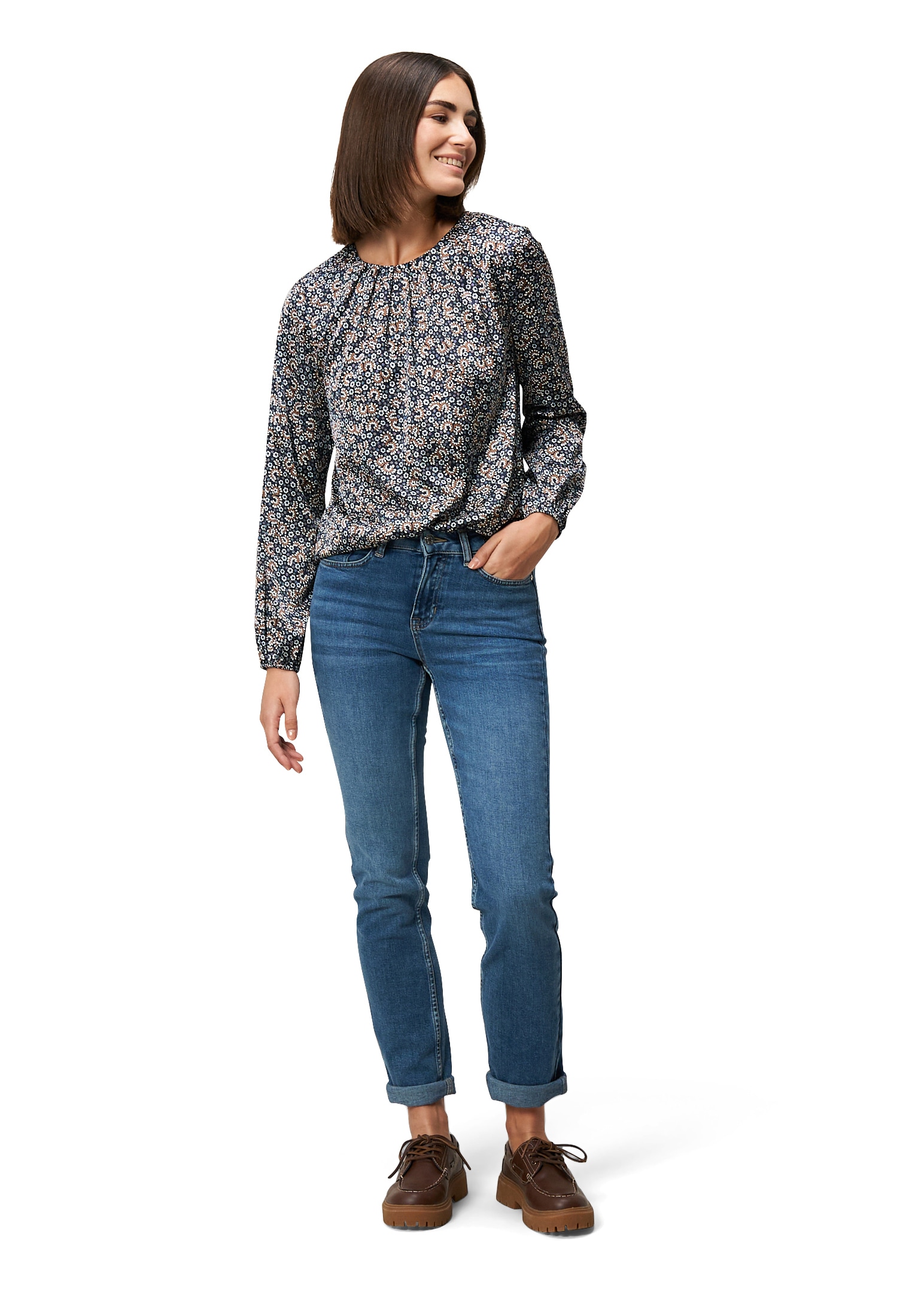 Zero Satinbluse »Satinbluse mit Paisleyprint«