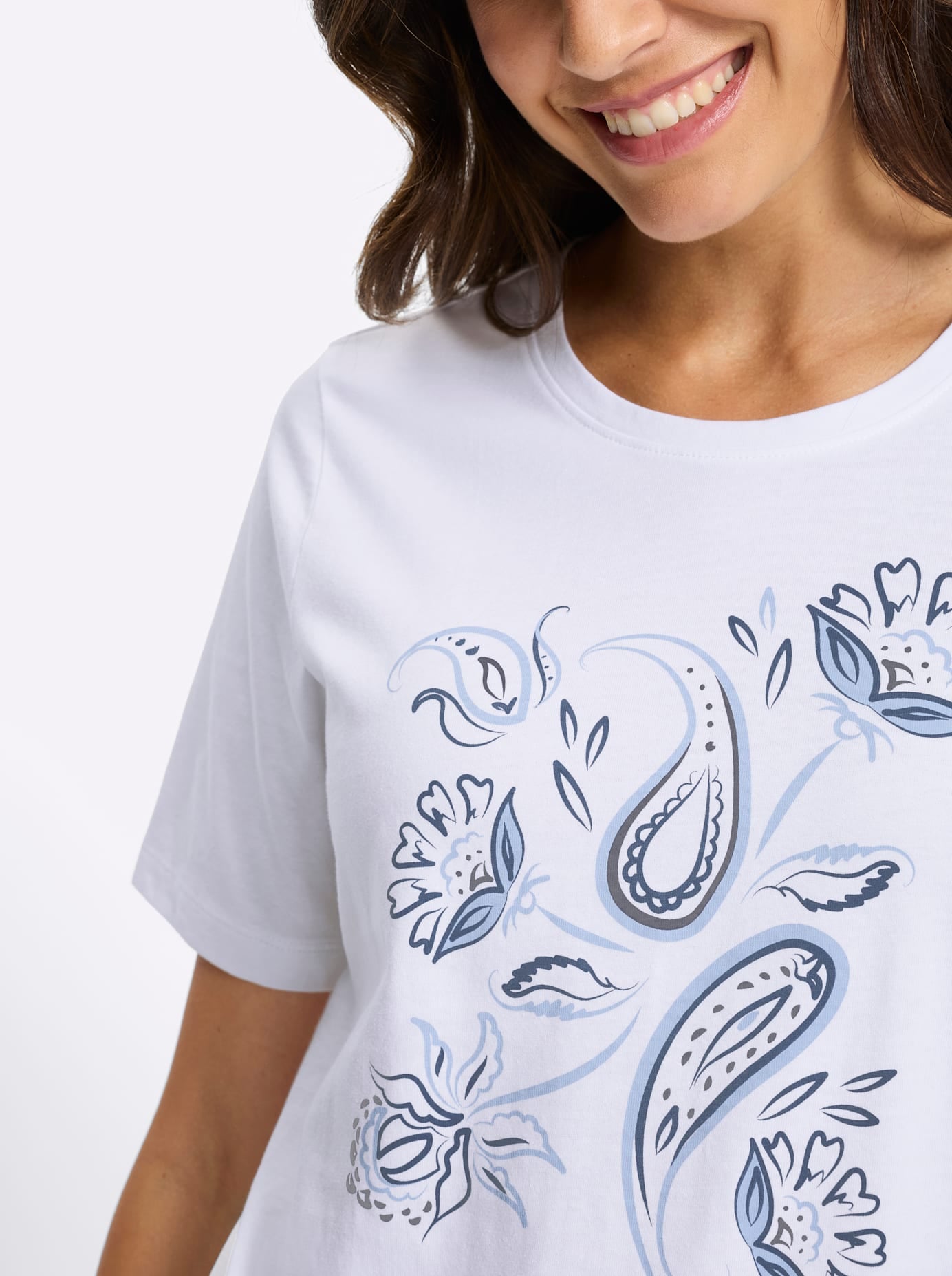 Inspirationen Rundhalsshirt »Kurzarm-Shirt« 1 tlg.