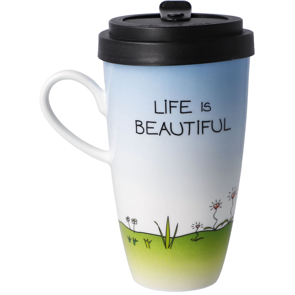 Goebel Coffee-to-go-Becher »Der kleine Yogi - "Life is beautiful"«