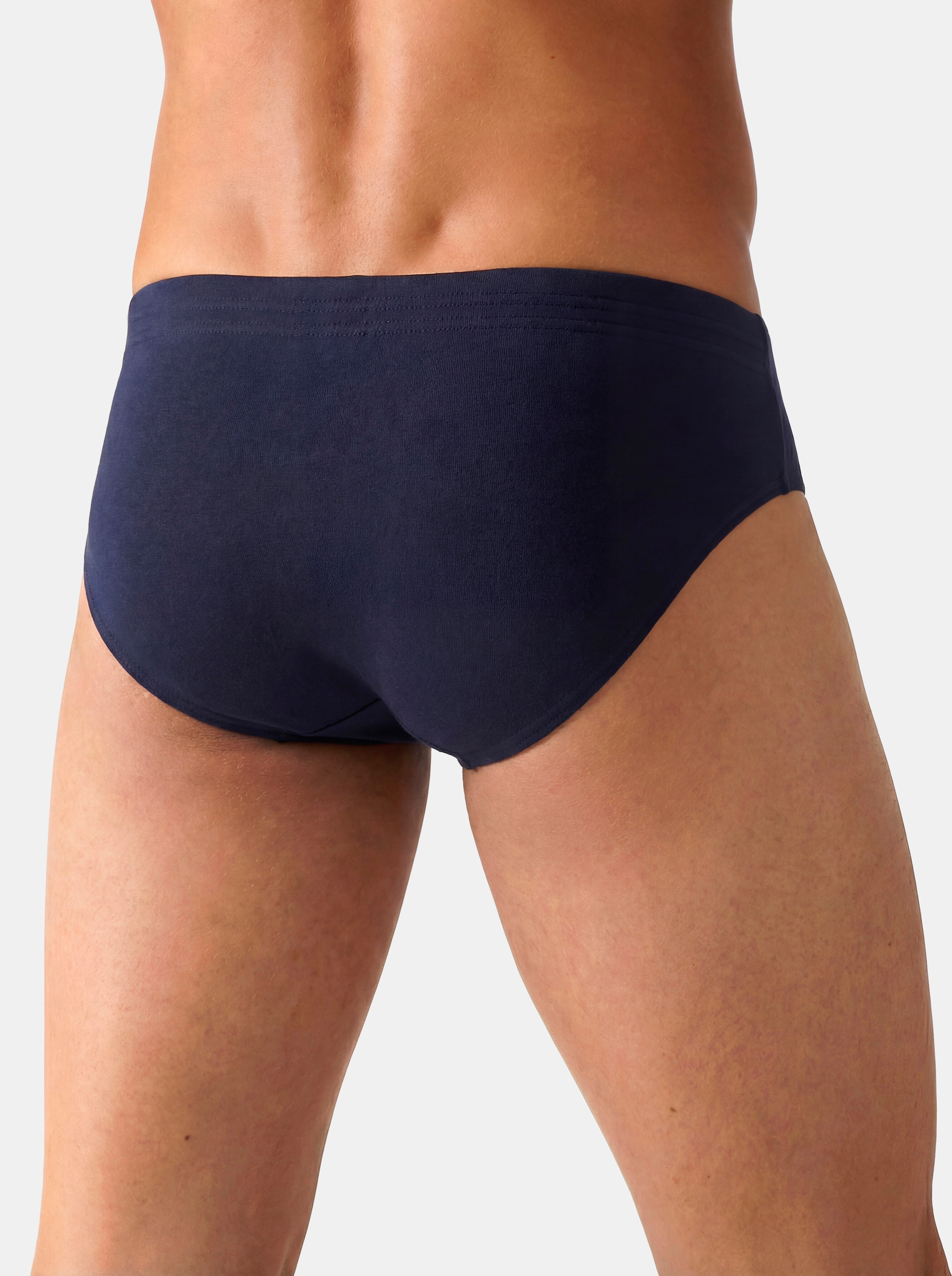 John Devin Slip Box, 7 Stk. aus elastischer Baumwollmischung, mit Logoschriftzug im Bund