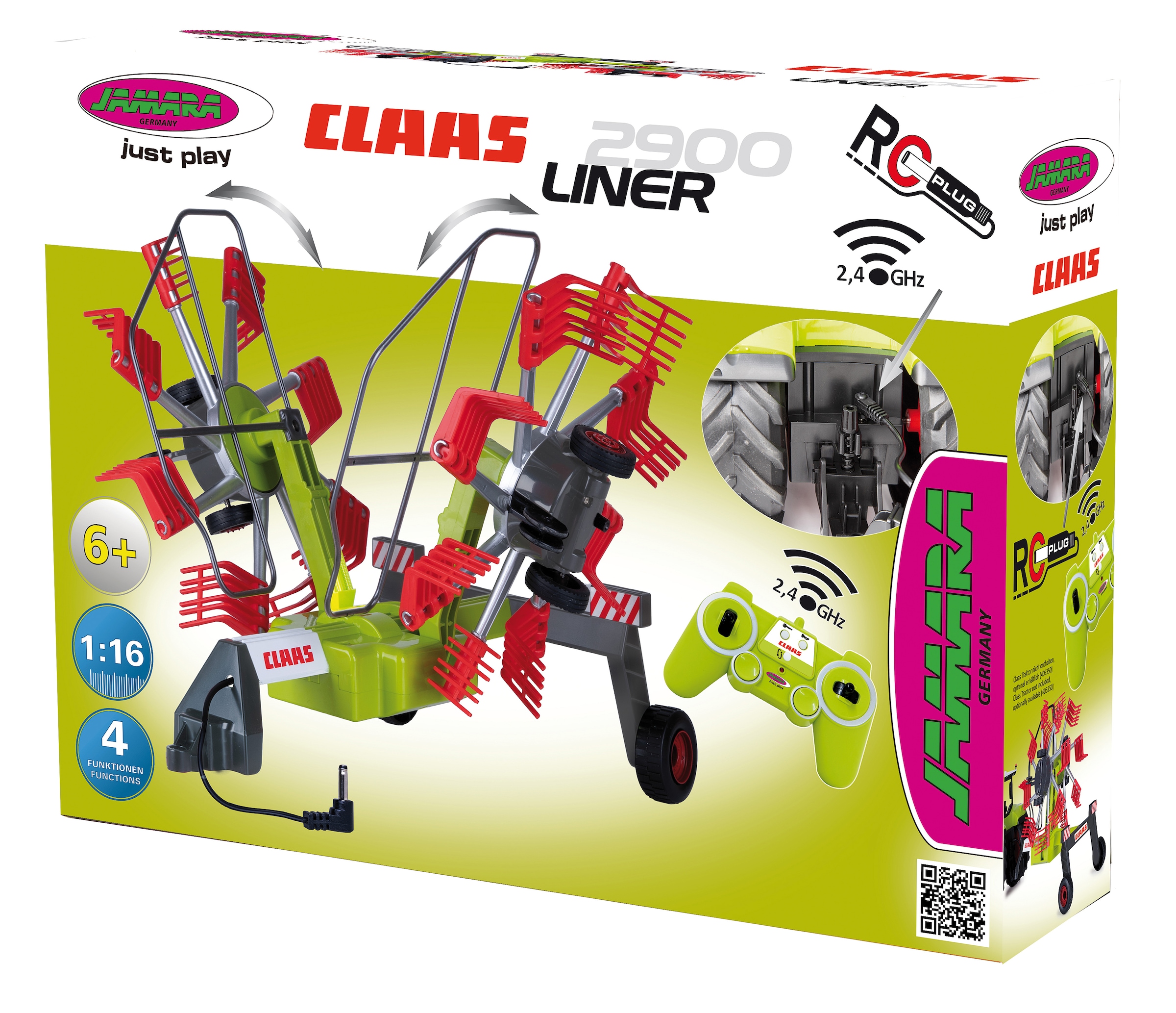 Jamara Spielzeug-Landmaschine »Schwader Claas für RC-Traktor«