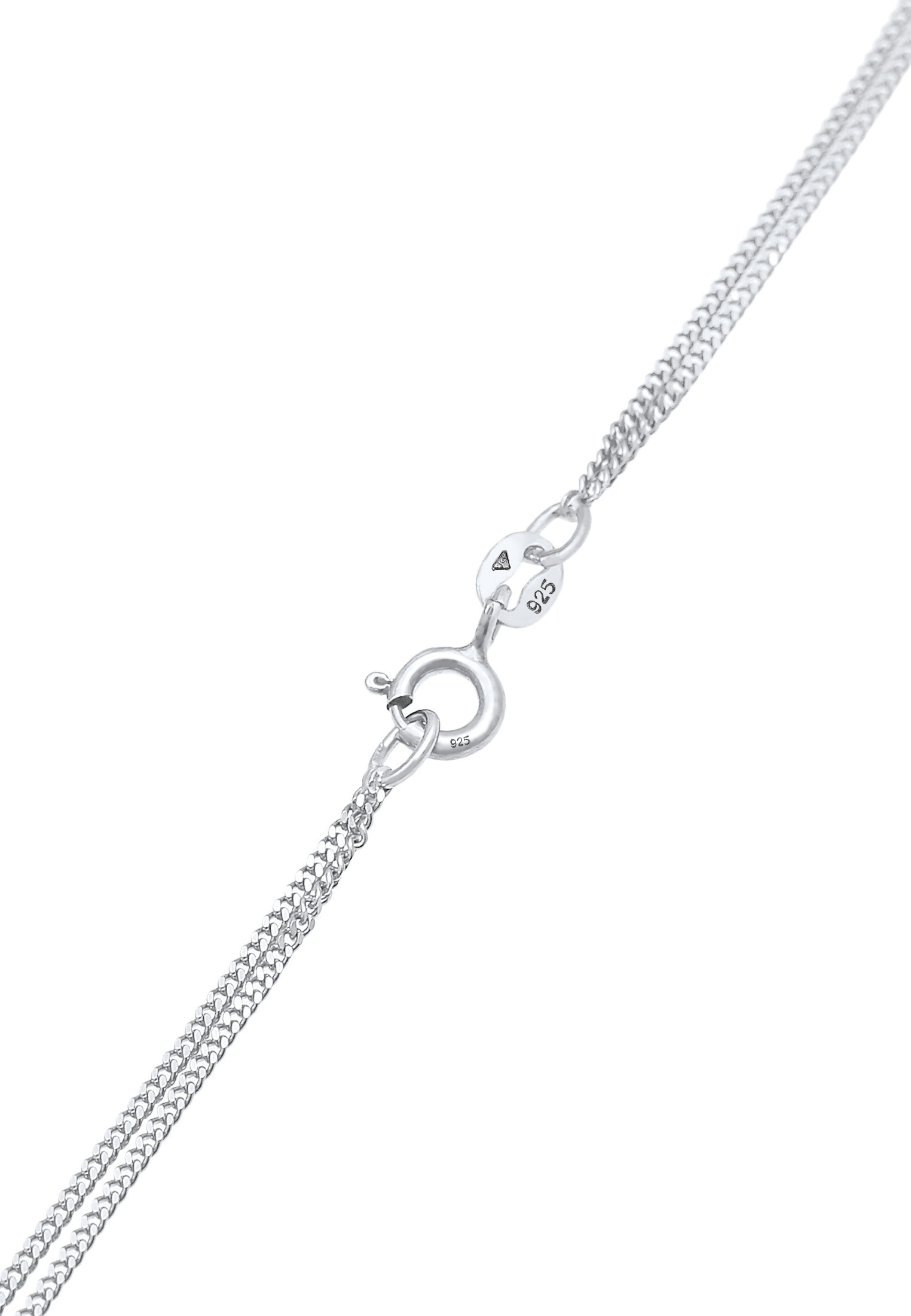 Nenalina Silberkette »Halskette Layer Kleeblatt Hufeisen Glück 925 Silber«