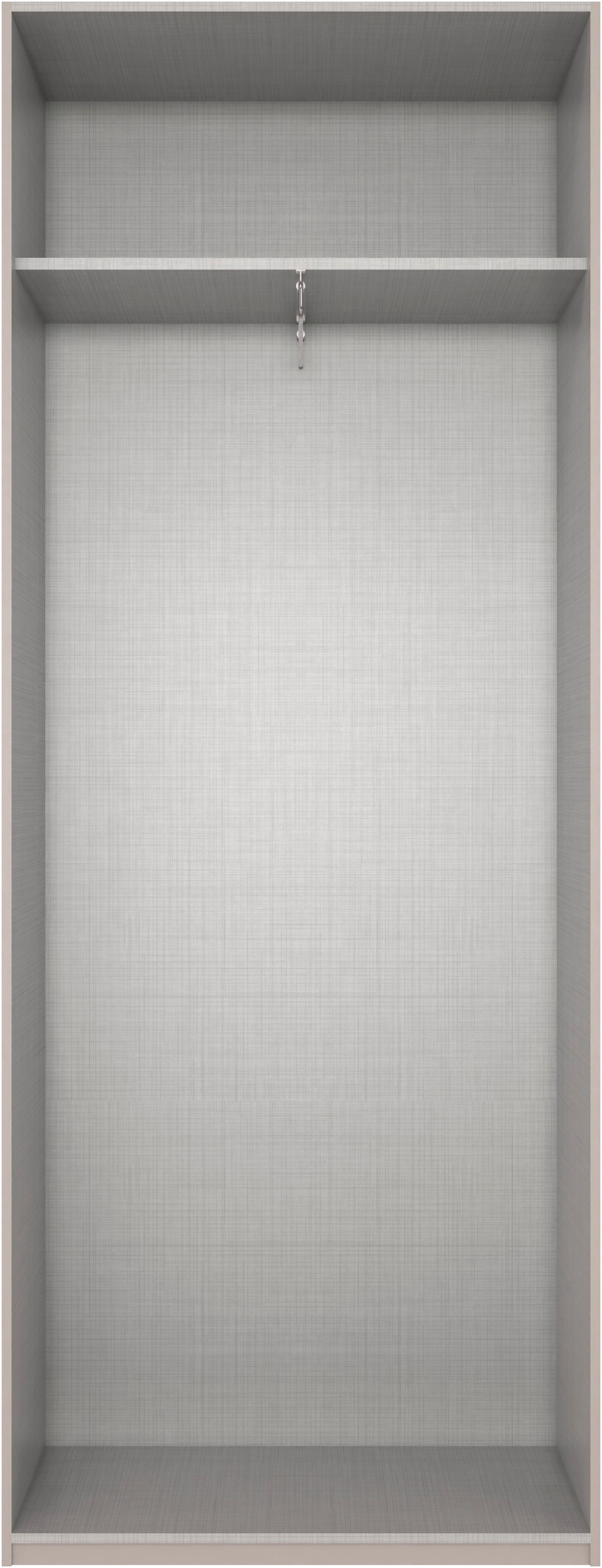 Wimex Kleiderschrank »Mugano,in 5 Breiten,2 Höhen,2 Tiefen, viele Farben, Made in Germany« in Basic oder Premium Ausstattung,  mit langen Griffen aus Metall, mit oder ohne Spiegel