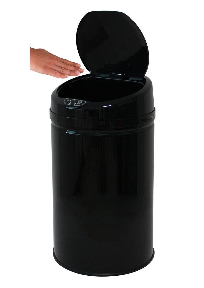 Mülleimer »INOX BLACK«, 1 Behälter, Infrarot-Sensor, Korpus aus Edelstahl,...