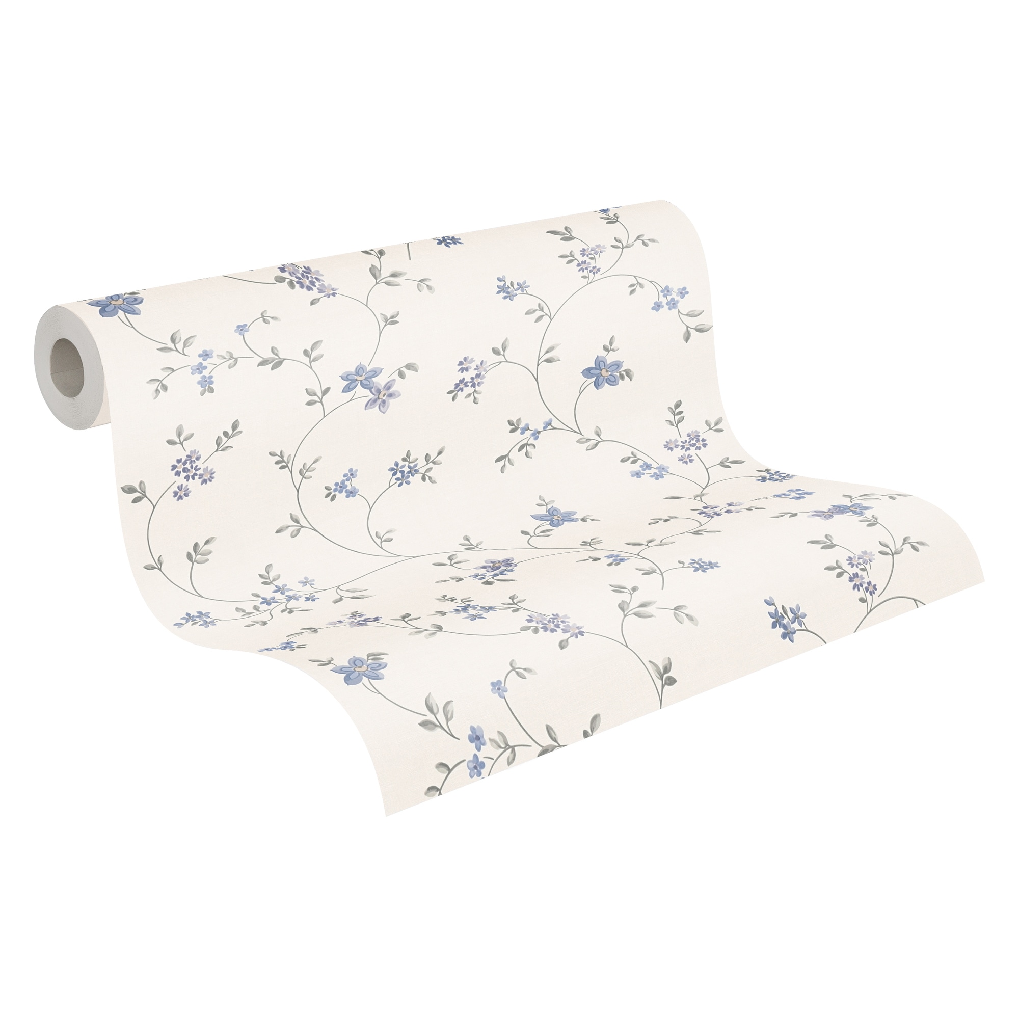 A.S. Création Vliestapete »Landhaustapete mit Blümchen« gemustert | matt | neutral leicht strukturiert Tapete Floral Blumenranke Tapeten Wohnzimmer Schlafzimmer Küche Design