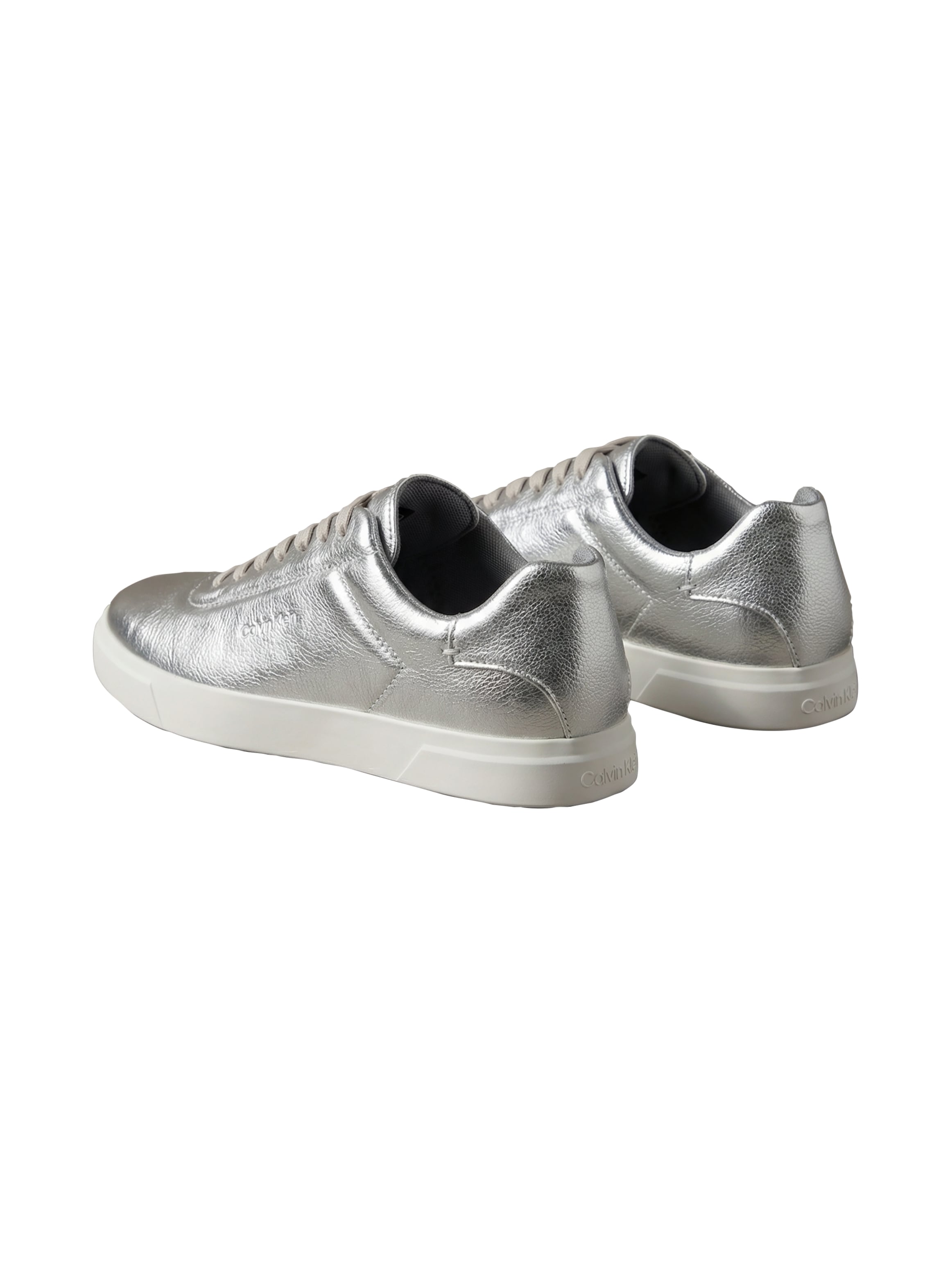 Calvin Klein Plateausneaker »LOW PRO CUPSOLE OXF LTH MET«  Schnürschuh, Halbschuh, Freizeitschuh im Metallic-Look