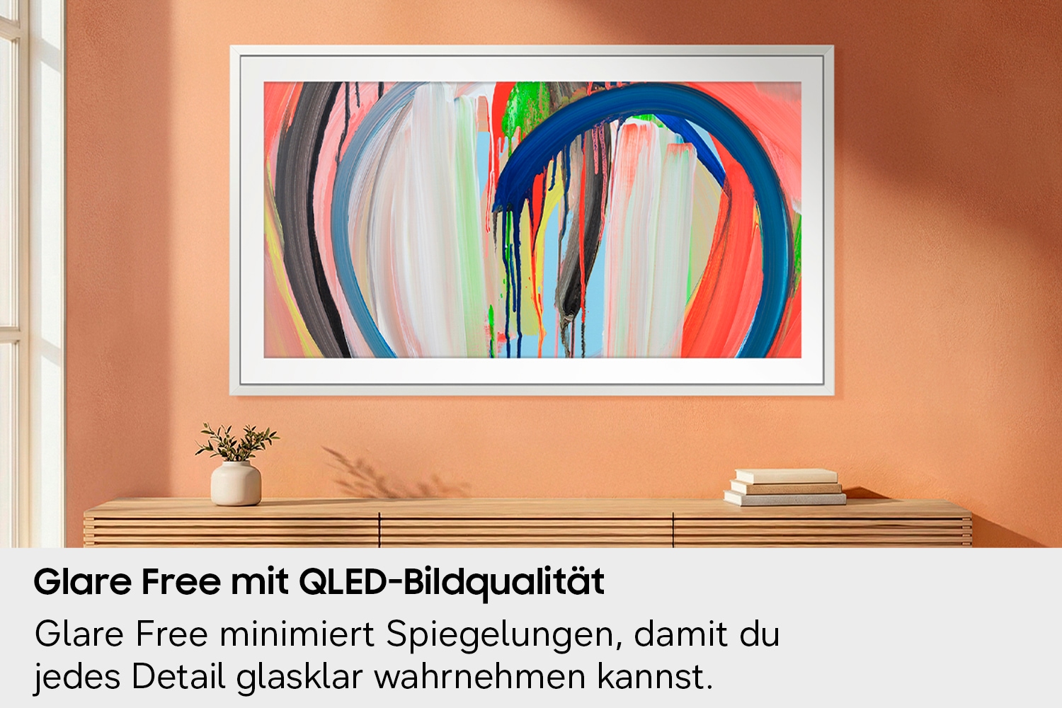 Samsung QLED-Fernseher »GQ55LS03HAU« 138 cm/55 ″ Smart-TV The Frame, Art Mode Kunstwerke, Antireflexion, Rahmen austauschbar