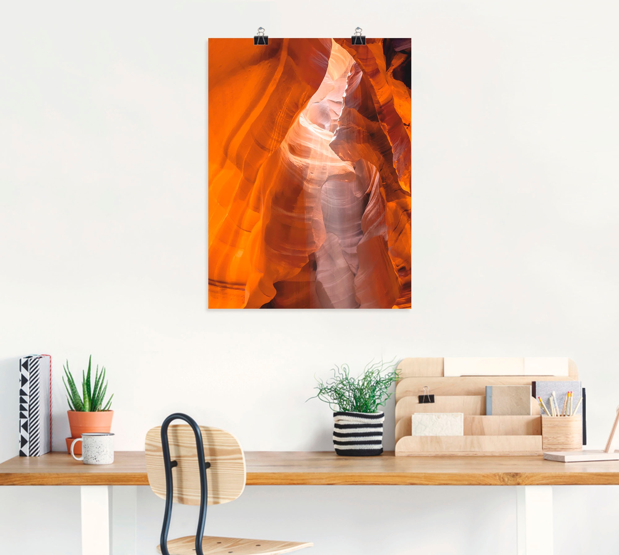 Artland Poster »Antelope Canyon«, Amerika, (1 St.), als Leinwandbild, Wandaufkleber oder Poster in versch. Größen