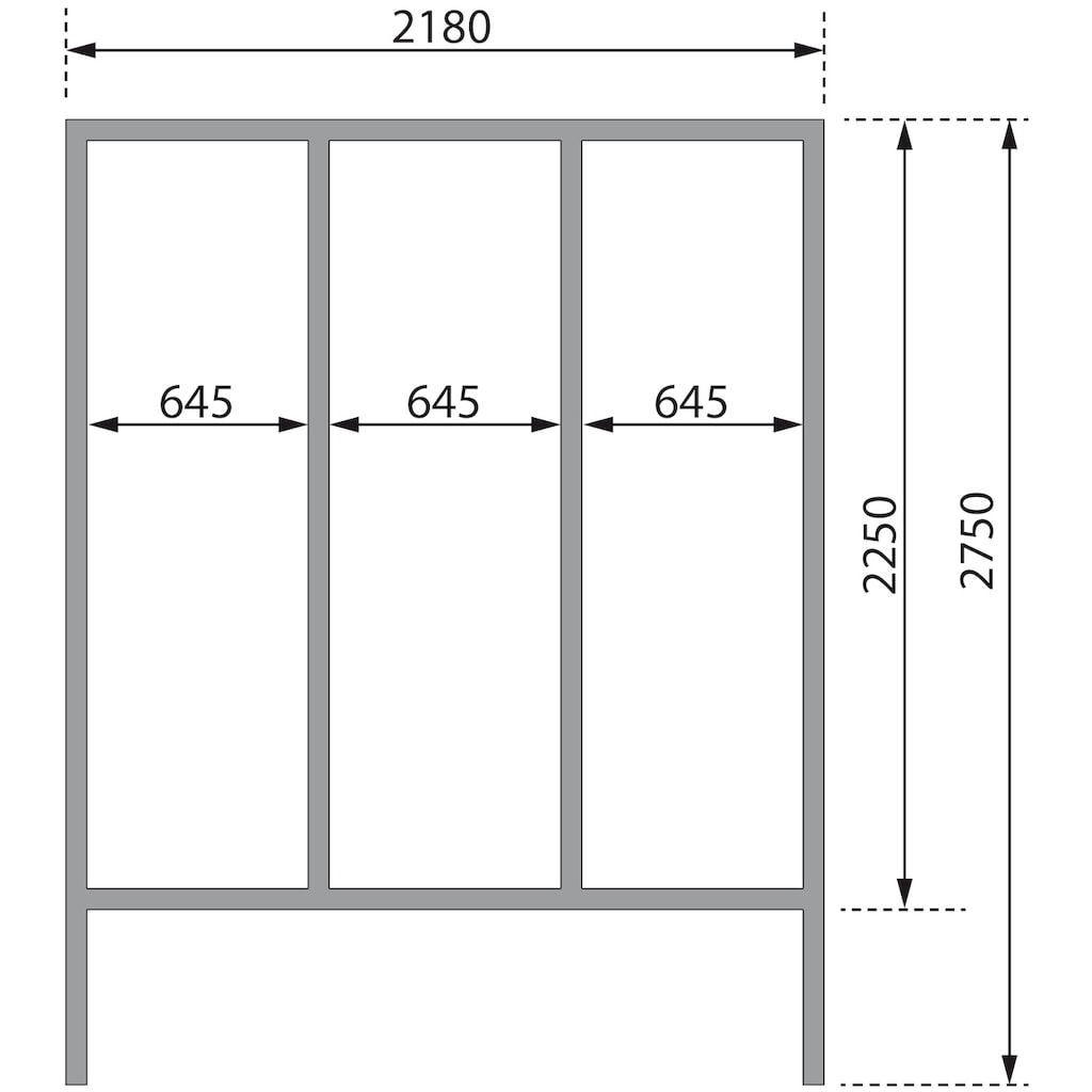 Karibu Fasssauna »Fasshaus 2«, (Set, 2 St.)