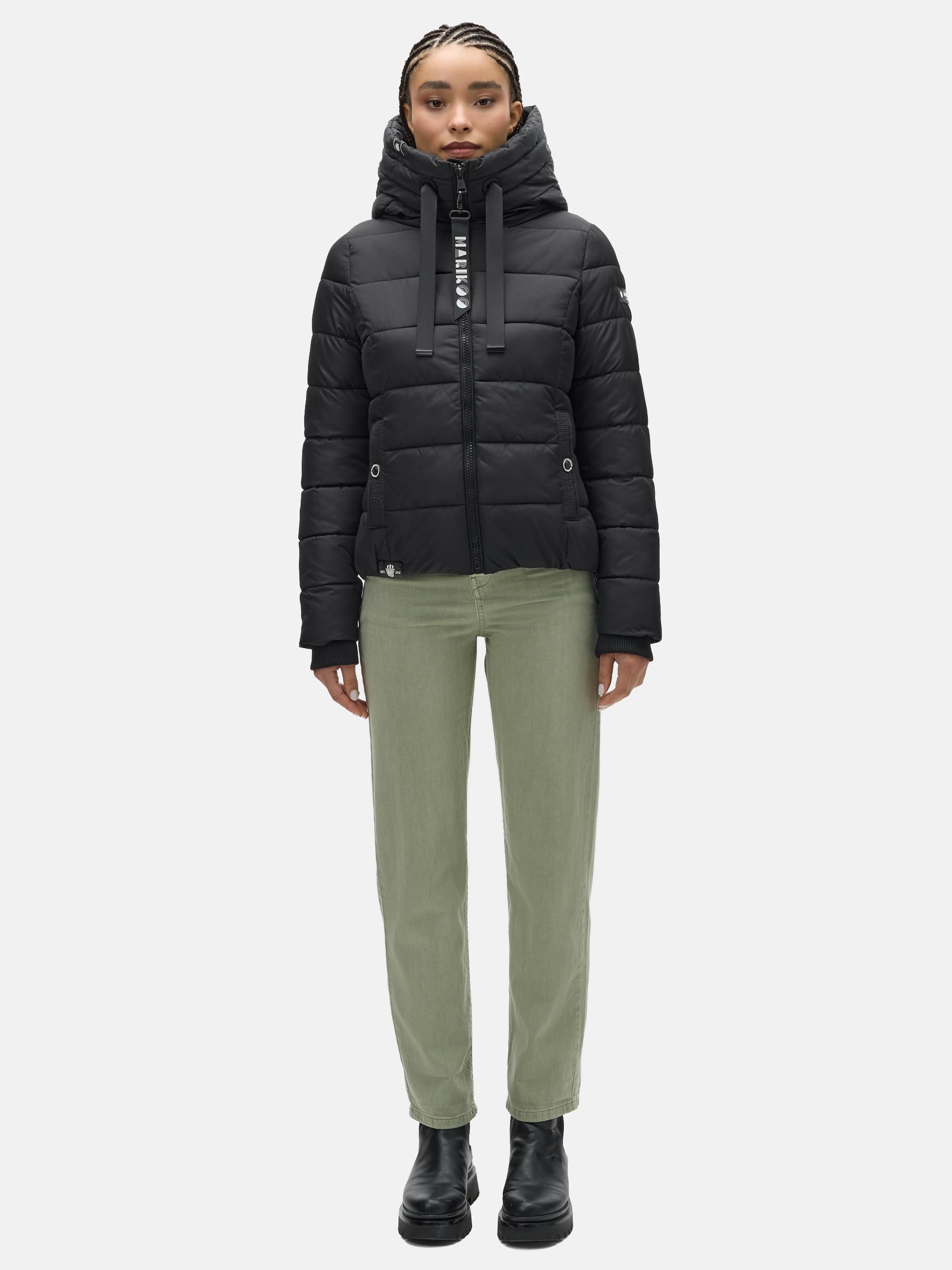 Marikoo Steppjacke »Steppjacke Amayaa-1« mit Kapuze Gesteppte Damen Jacke mit großer Kapuze