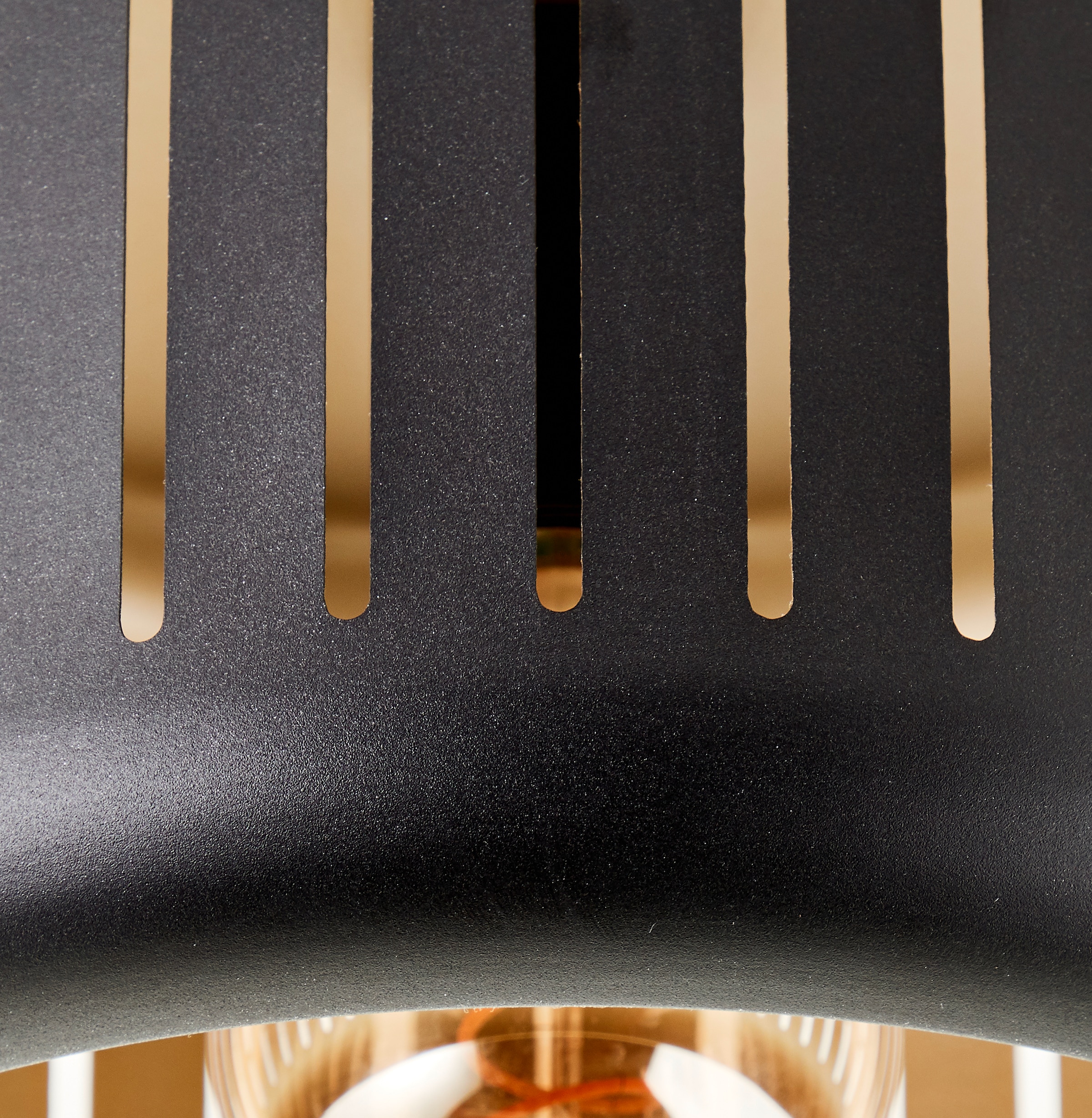 Brilliant Deckenleuchte »Tyas«, 1 flammig, Leuchtmittel E27 | ohne Leuchtmittel, 26 x 38 cm, 1 x E27, Metall, schwarz/goldfarben
