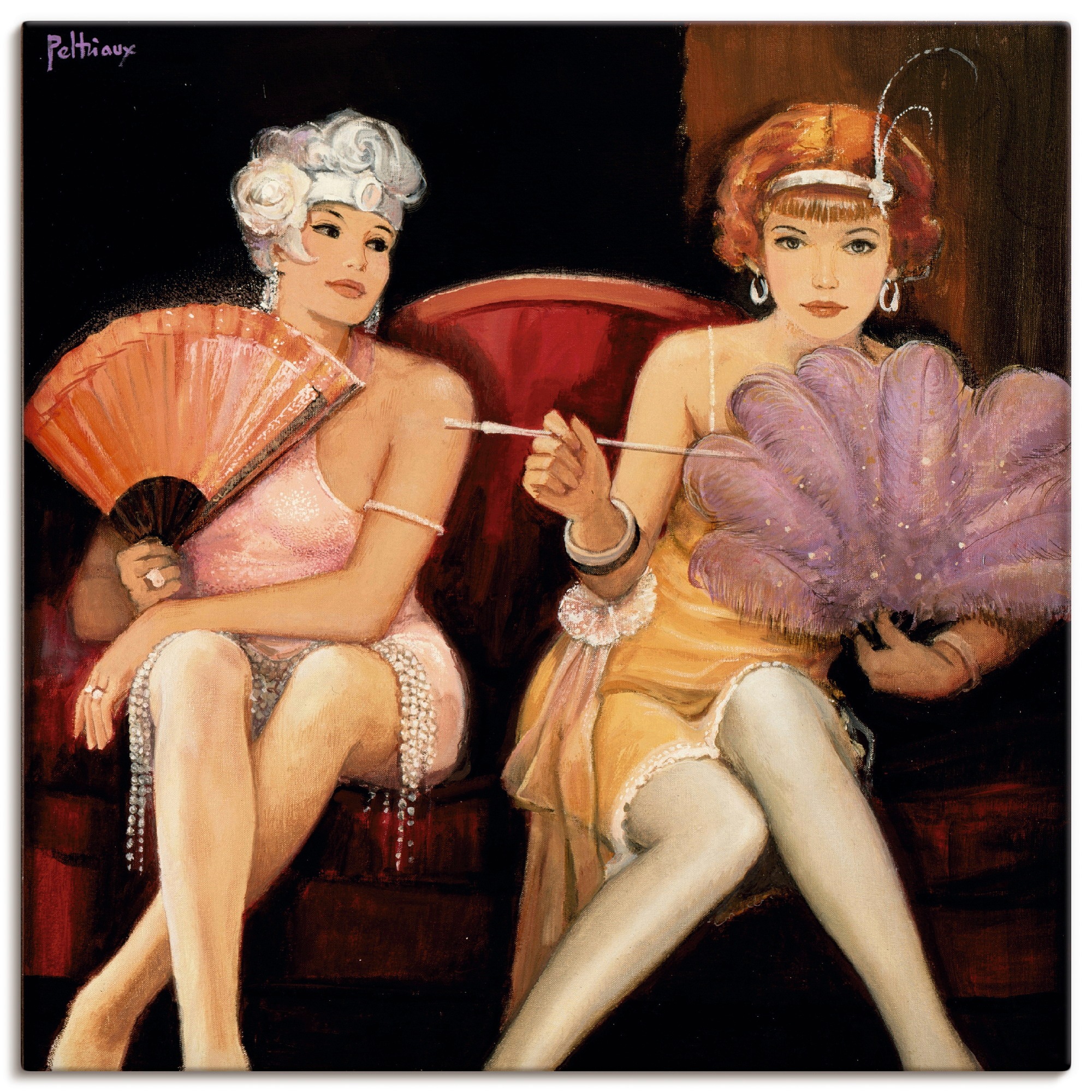 Artland Wandbild »Klimatisiert«, Frau, (1 St.), in vielen Größen & Produktarten - Alubild / Outdoorbild für den Außenbereich, Leinwandbild, Poster, Wandaufkleber / Wandtattoo auch für Badezimmer geeignet