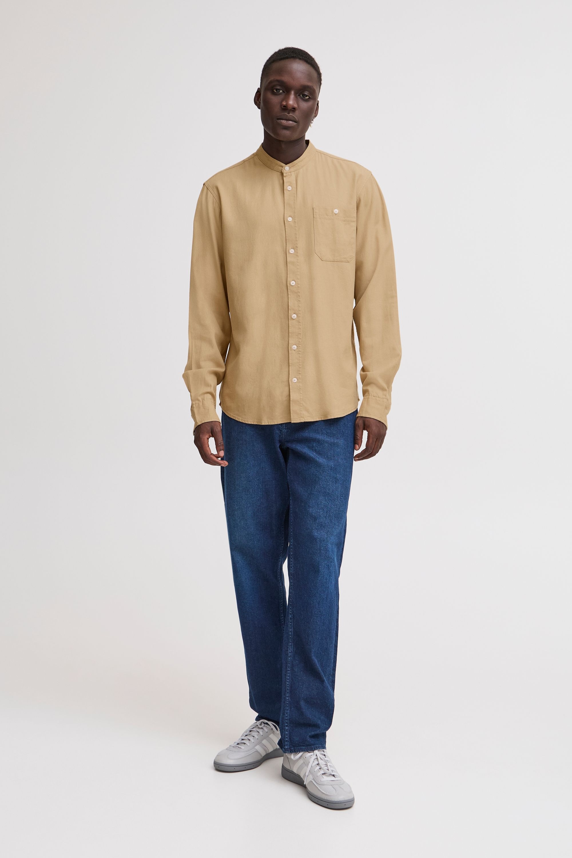 Blend Langarmhemd »Langarmhemd BHBobby Shirt mandarin«