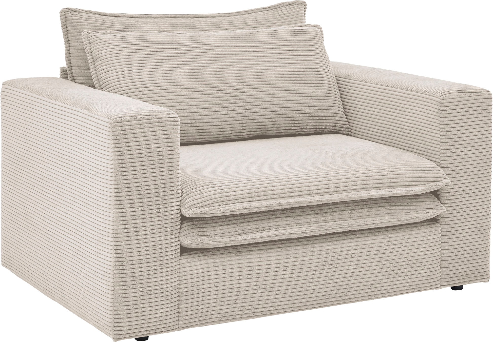 Places of bei trendiger Loveseat Loveseat OTTO Hochwertiger »PIAGGE«, Style Cord
