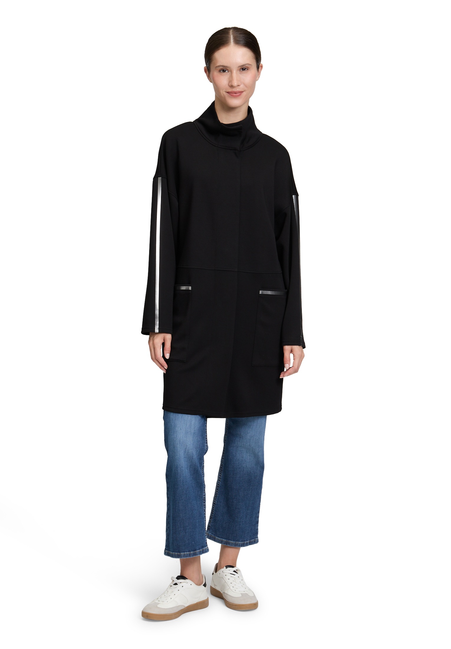 Betty Barclay Sweatblazer »Sweatmantel mit Stehkragen«