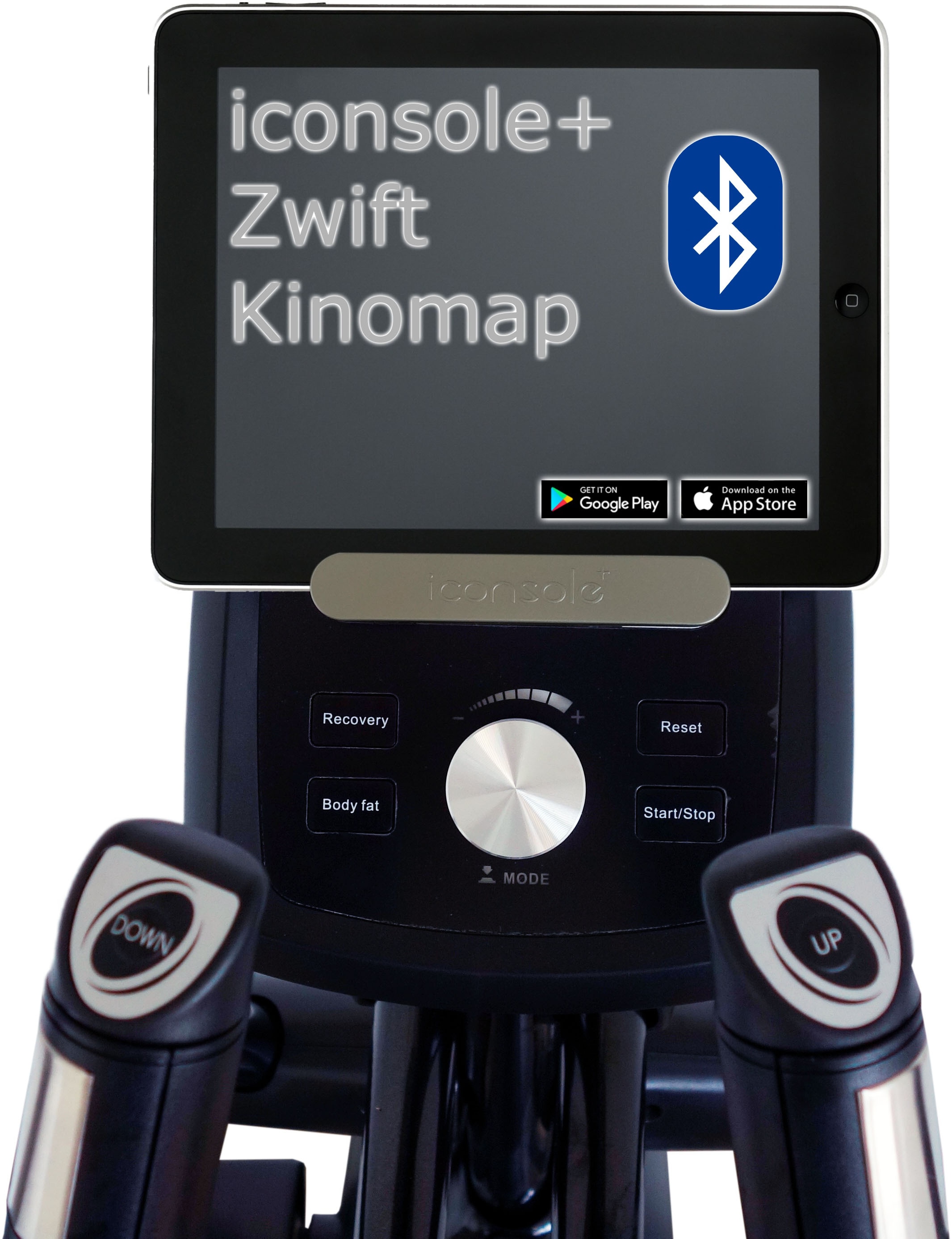 U.N.O. FITNESS Ellipsentrainer »XE 5500«, (BMI Analyse Programm), Schwungmasse ca. 30 kg, 16 Widerstandsstufen