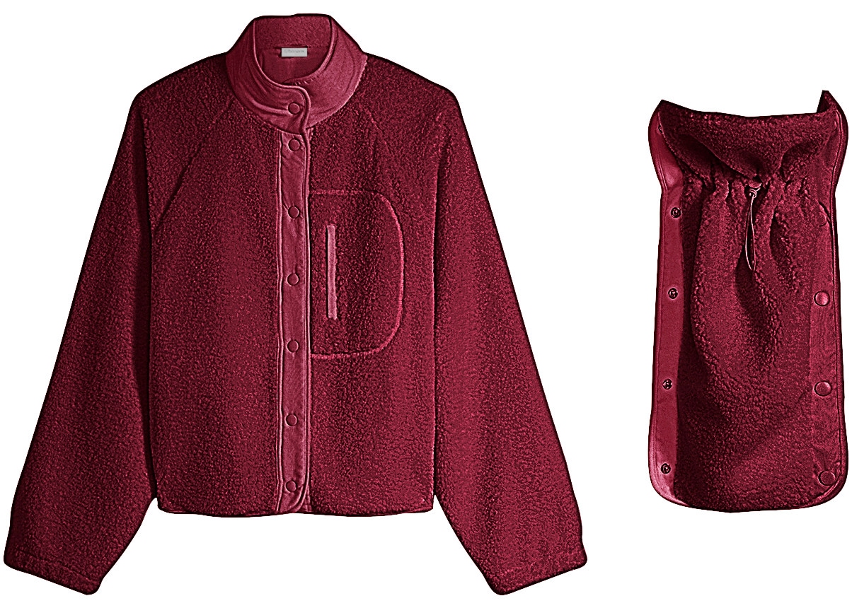 bonprix Umstandsjacke mit abnehmbarem Babyeinsatz per Druckknöpfen, gerade Passform