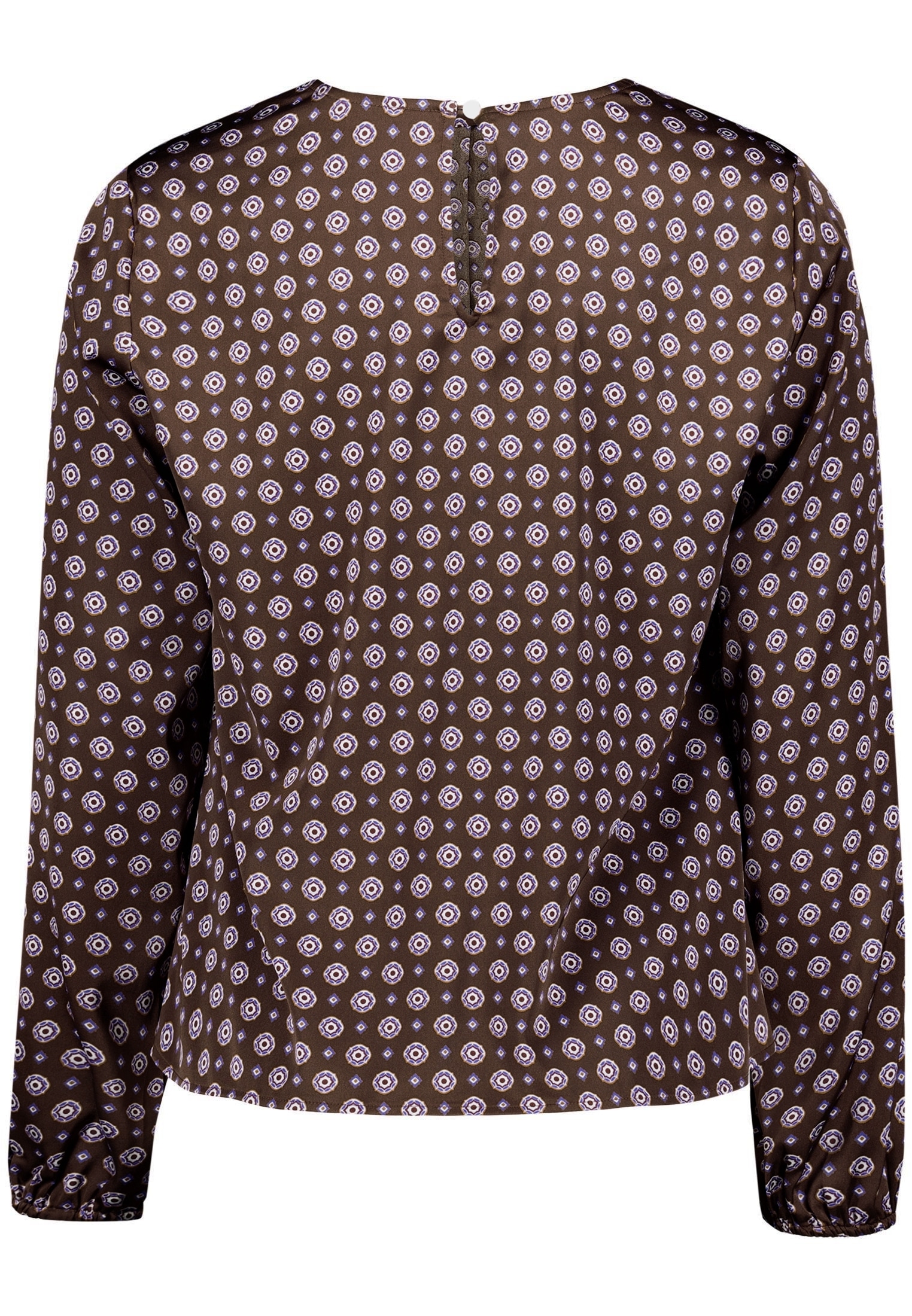 Zero Satinbluse »Satin-Bluse mit Print.«