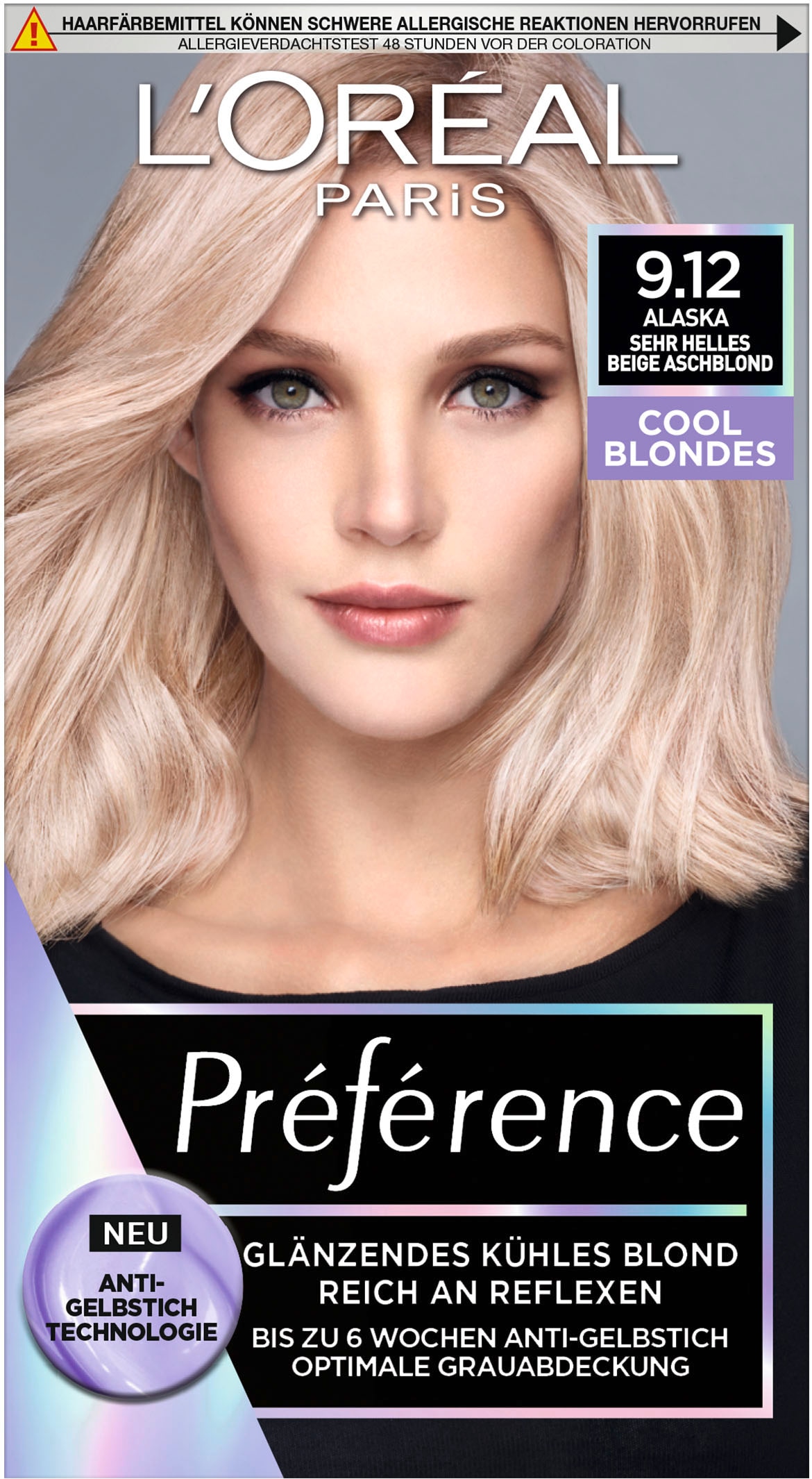 L'ORÉAL PARIS Coloration »Préférence Cool Blondes«, (Packung, 3 tlg.), mit pflegender Formel