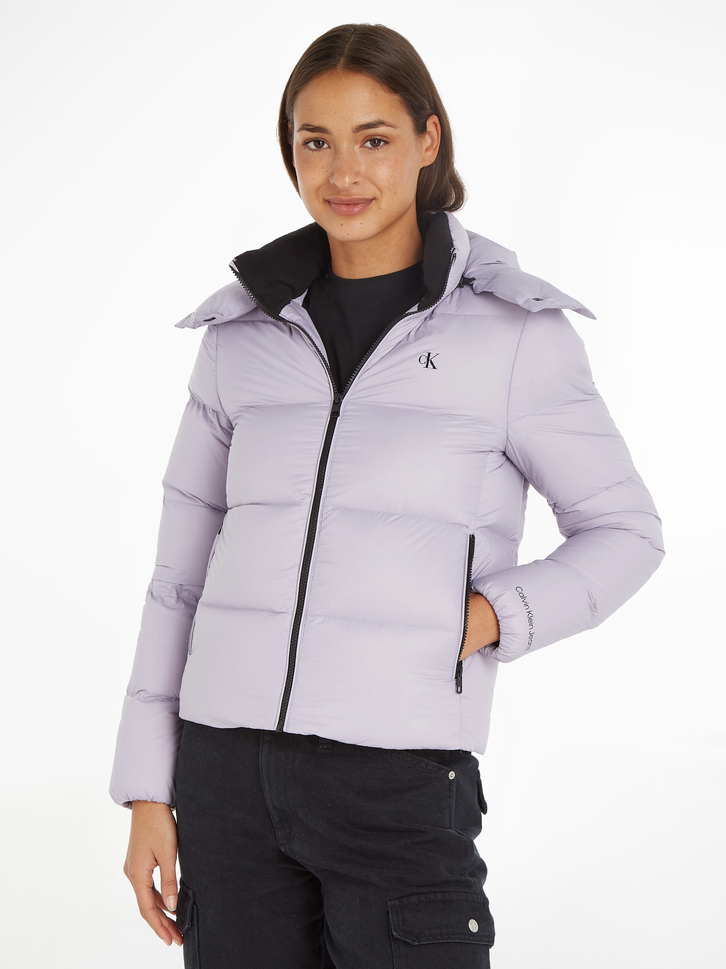 Daunenjacke »MW DOWN ARCHETYPE SHORT PUFFER«, mit Kapuze, mit Markenlogo