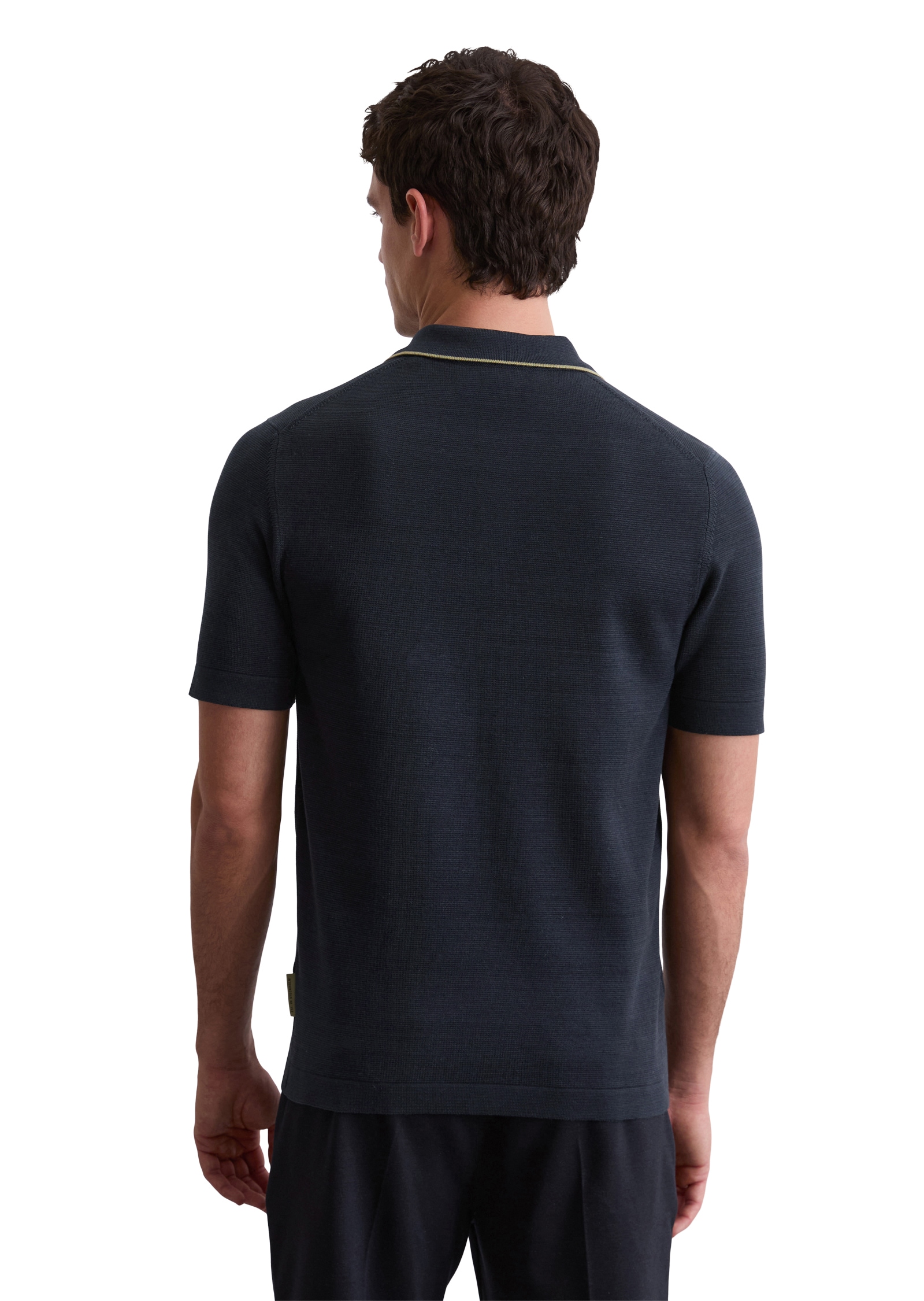 Marc O'Polo Poloshirt »DFB Travel Collection«, aus Strick, aus reiner Bio-Baumwolle, regular fit
