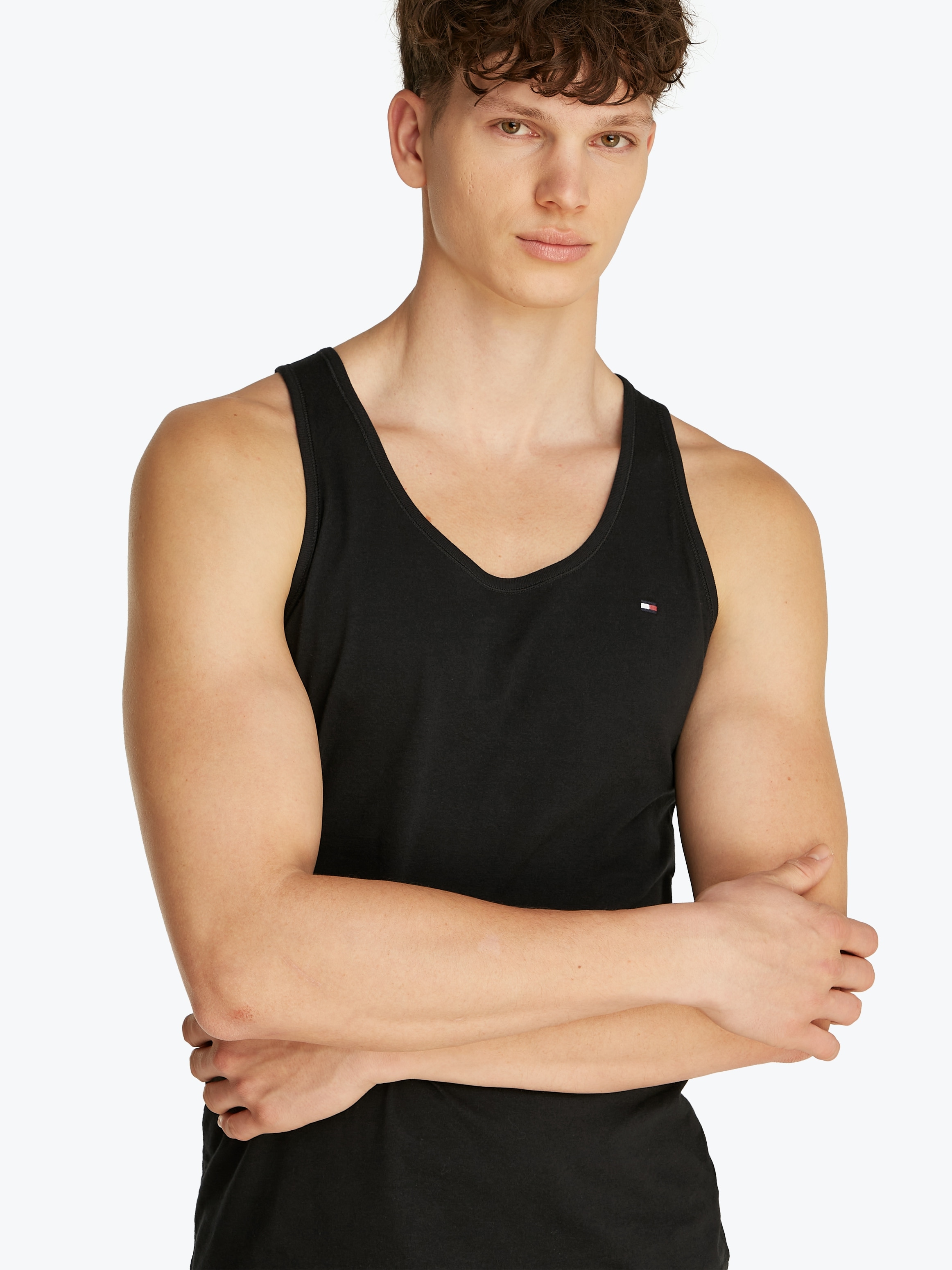 Tommy Hilfiger Underwear Tanktop »3P TANK TOP«, (Packung, 3 tlg., 3er), mit Logo-Stickerei