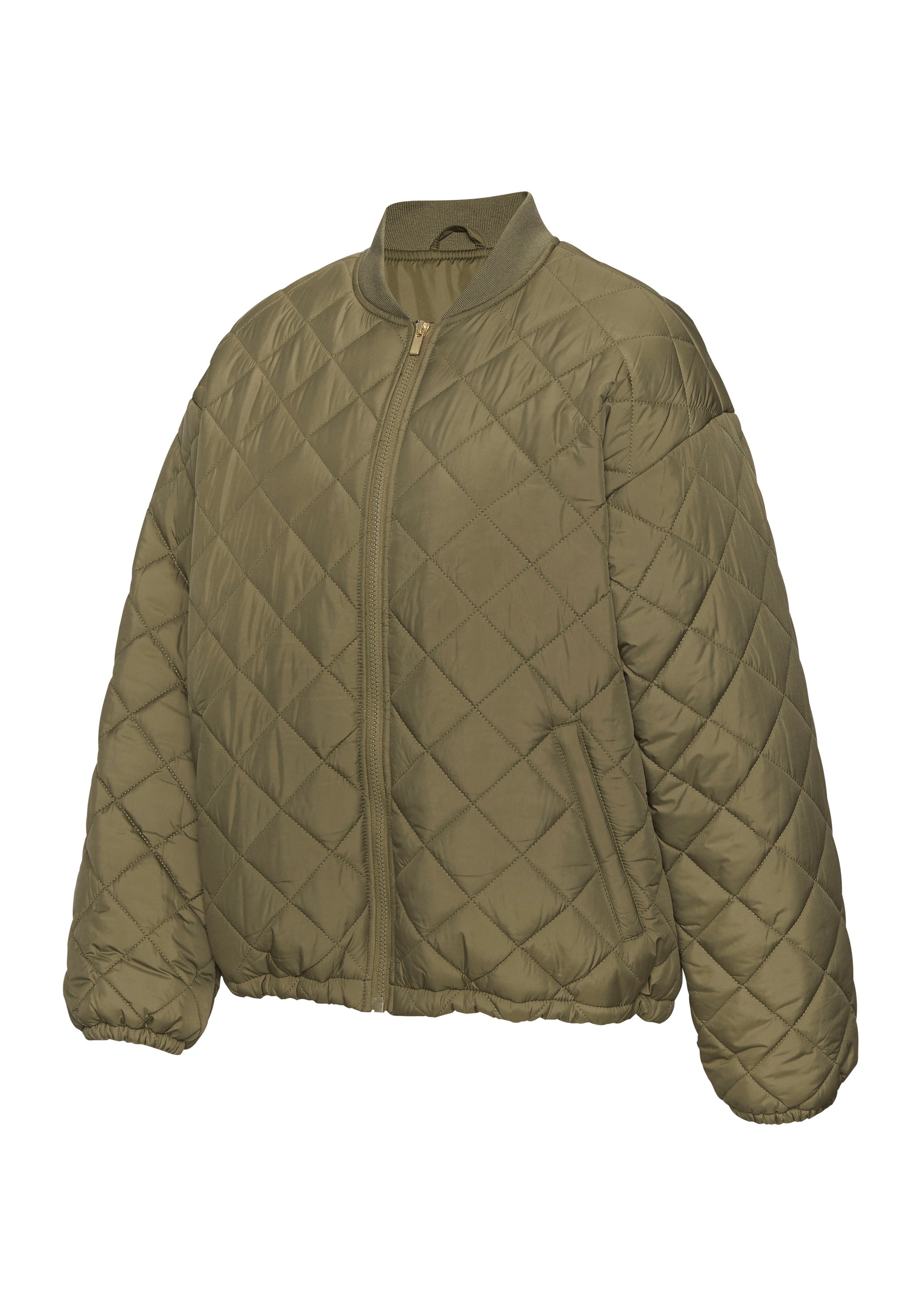 French Connection Steppjacke, mit geripptem Stehkragen