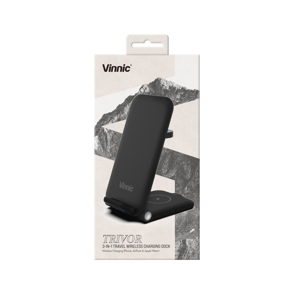 Vinnic Wireless Charger »TRIVOR 3-in-1 Travel Wireless Charging Dock«