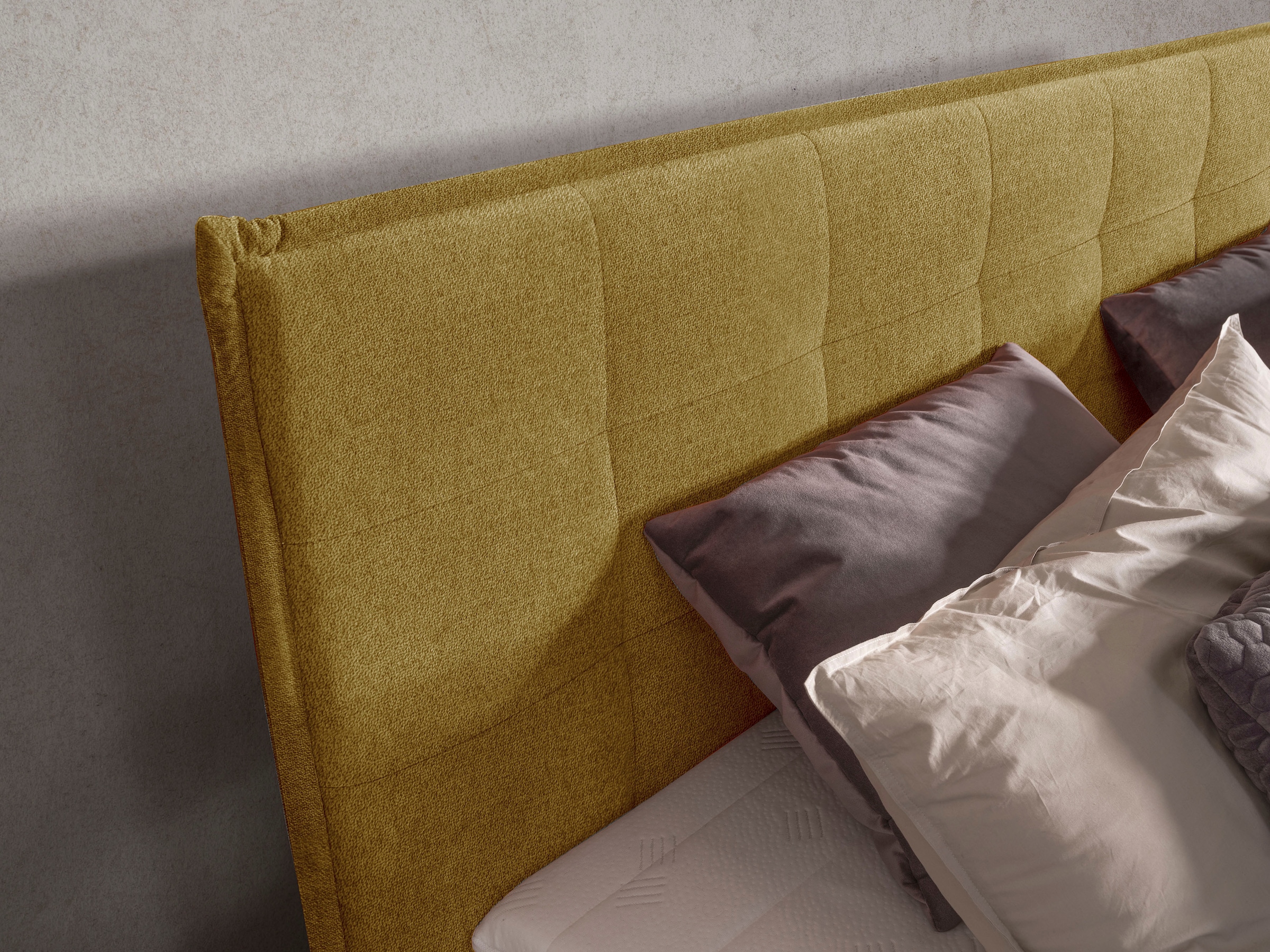 alina Boxspringbett »Elmar« mit gestepptem Kopfteil, inklusive Matratze und Topper