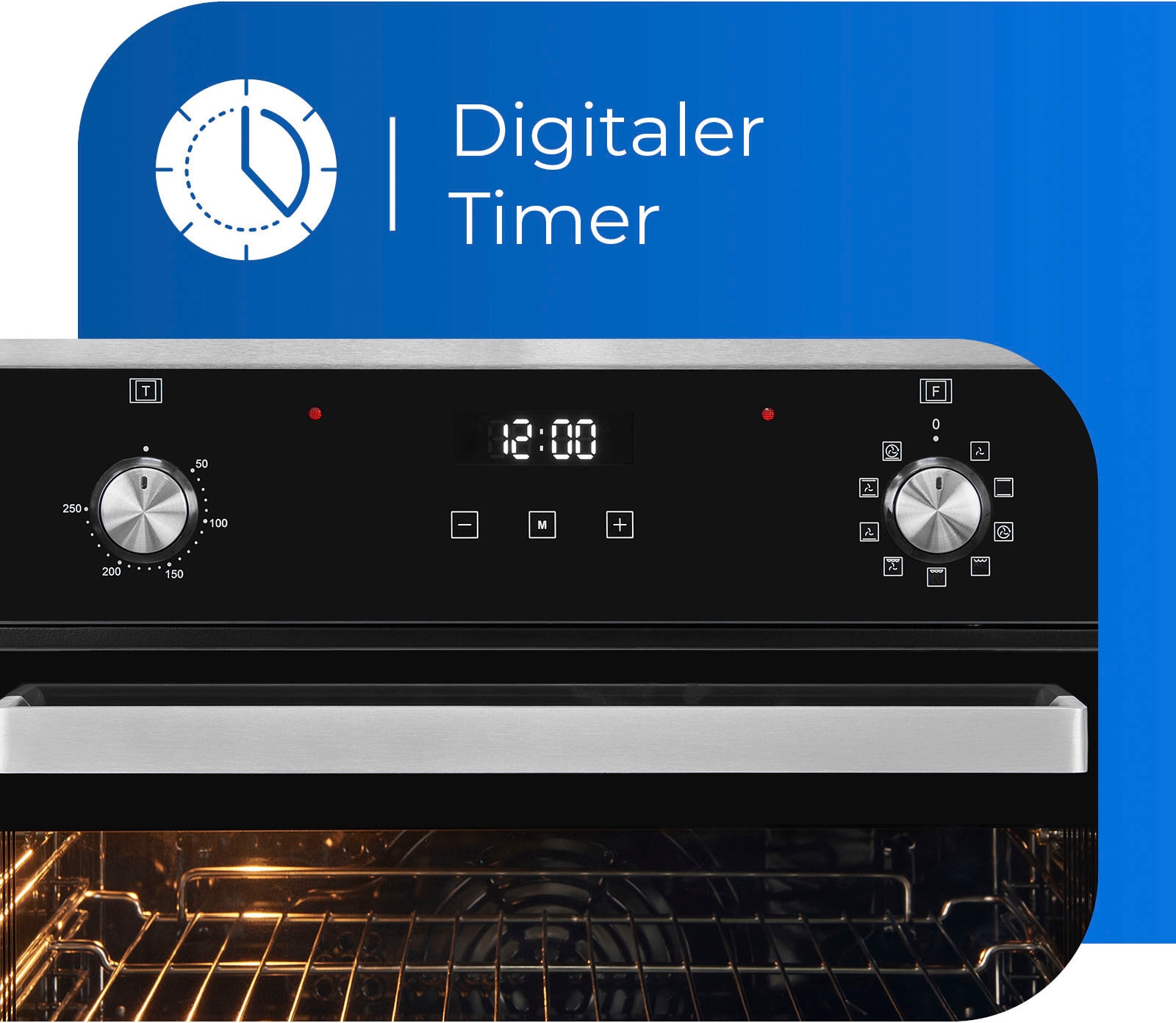 exquisit Backofen-Set »BAKO76601H«, mit Teleskopauszug nachrüstbar