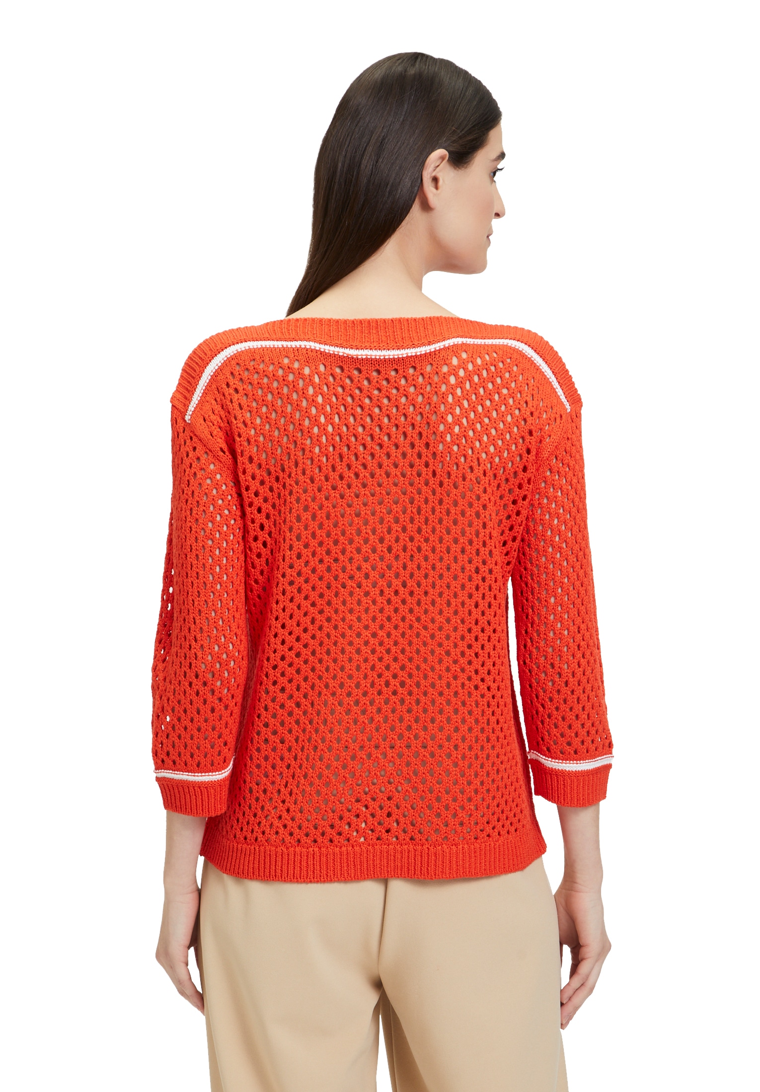 Betty Barclay Rundhalspullover »Lochstrick-Pullover mit Strickdetails«