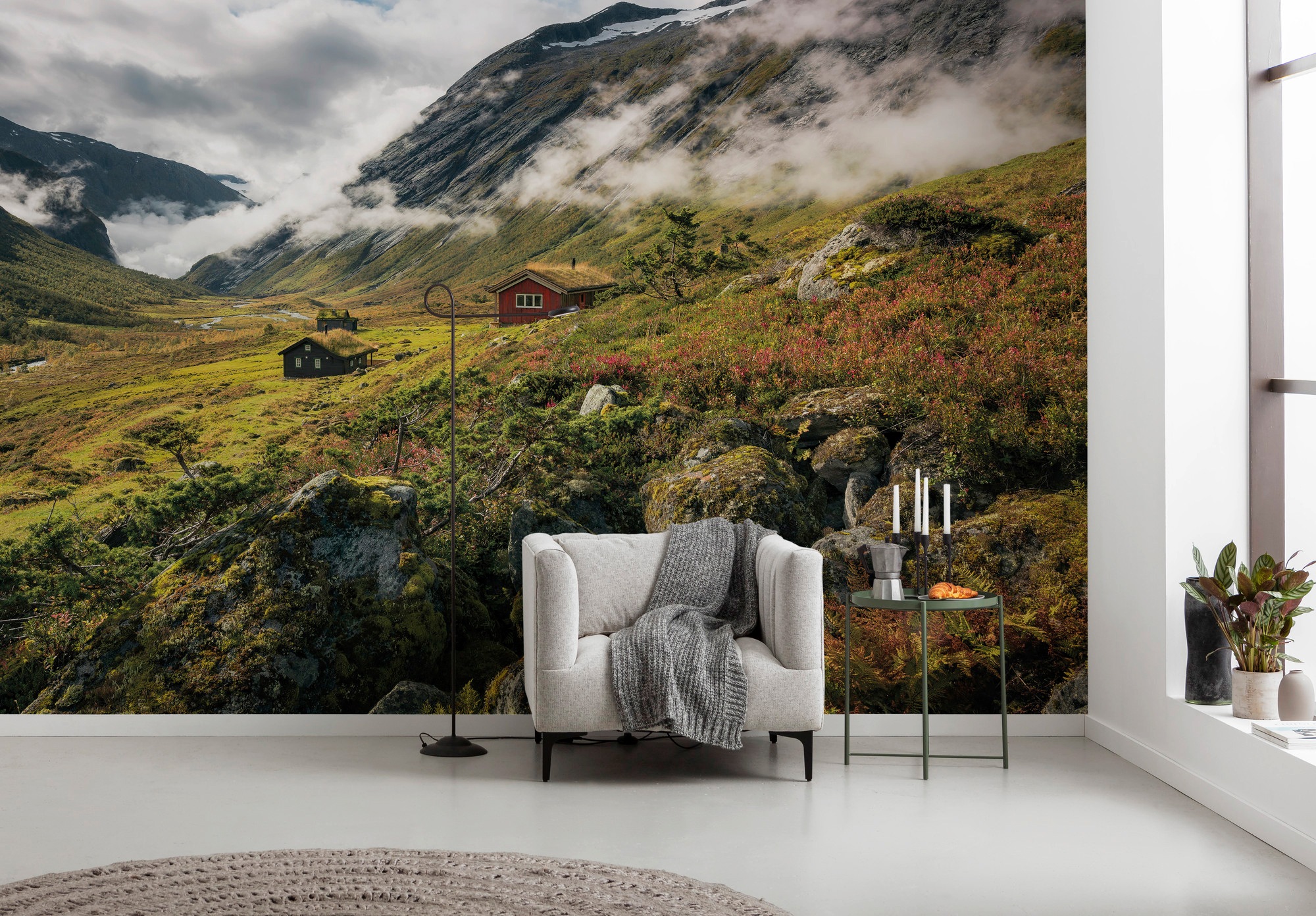 Komar Vliestapete »Digitaldruck Vlies - Pure Norway - Größe 450 x 280 cm«, bedruckt, Wohnzimmer, Schlafzimmer