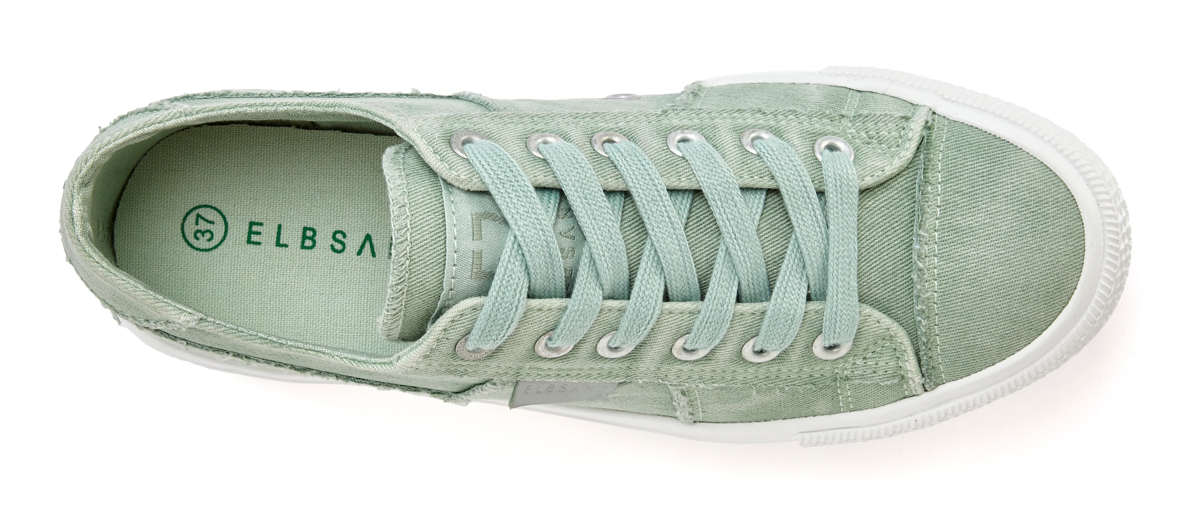 Elbsand Sneaker, Schnürhalbschuh, Freizeitschuh aus Textil, Used-Look VEGAN