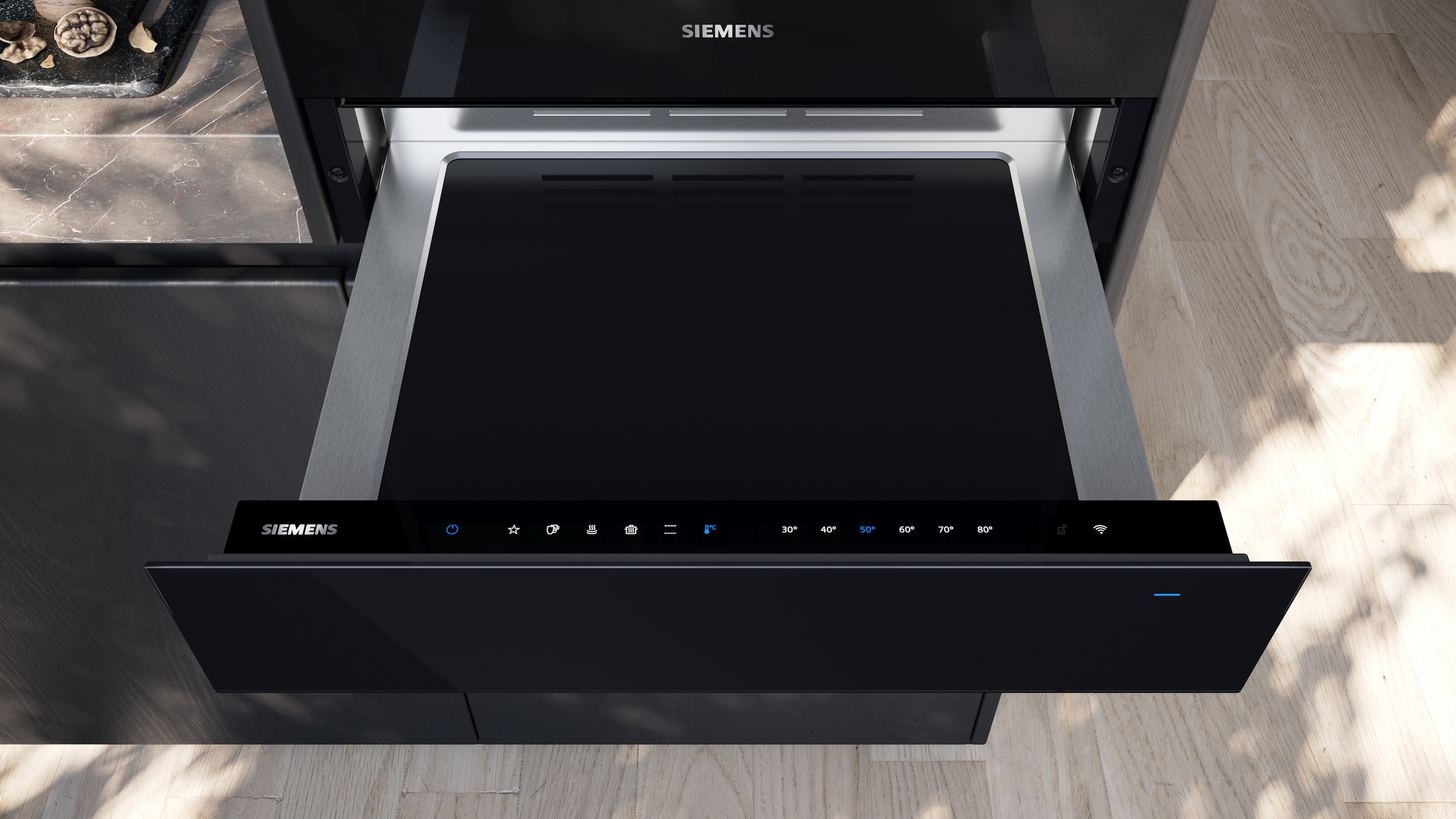 SIEMENS Einbau-Wärmeschublade »BI710C1B1«, intuitive Touch-Bedienung