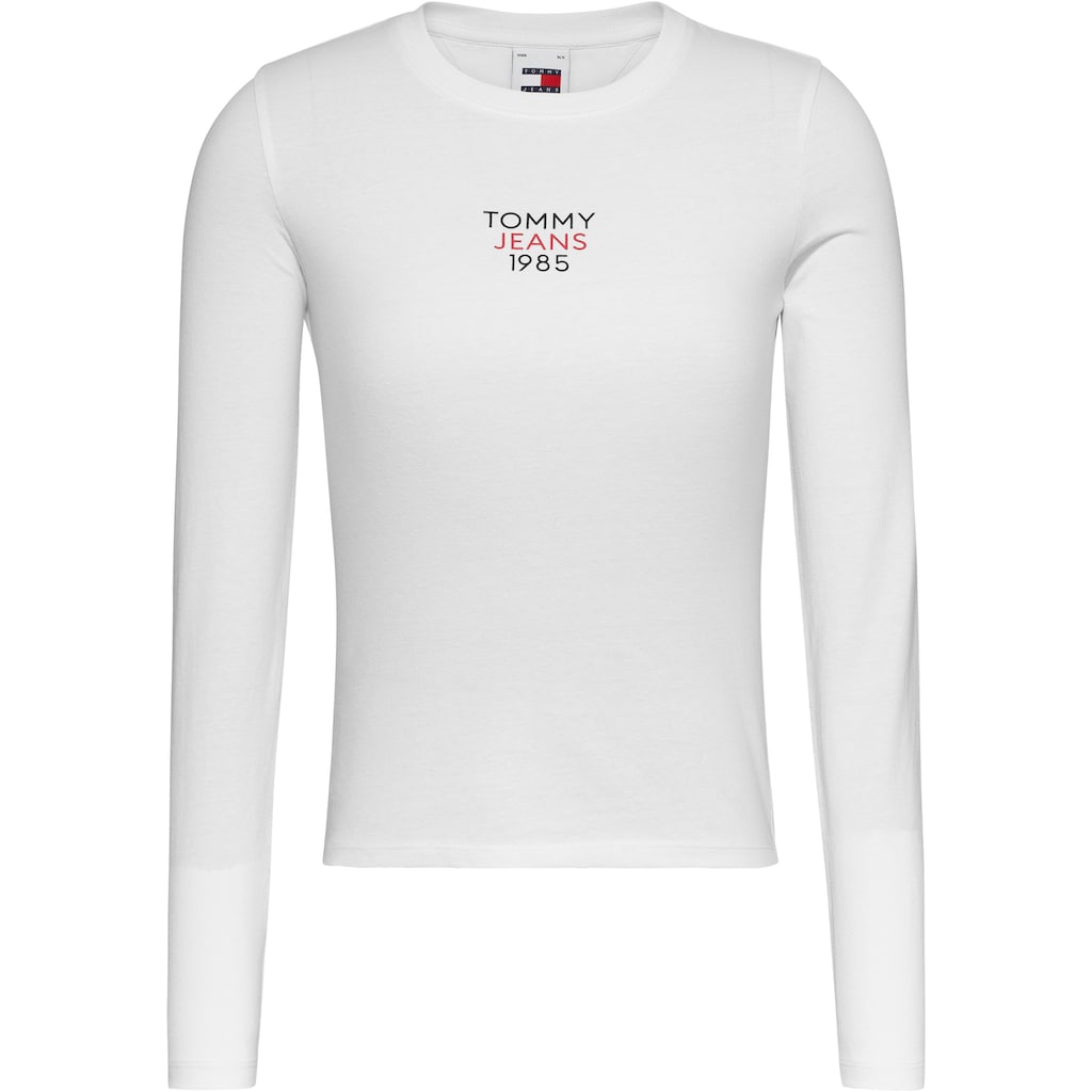 Tommy Jeans Langarmshirt »Slim Fit Essential Logo Longsleeve Shirt«