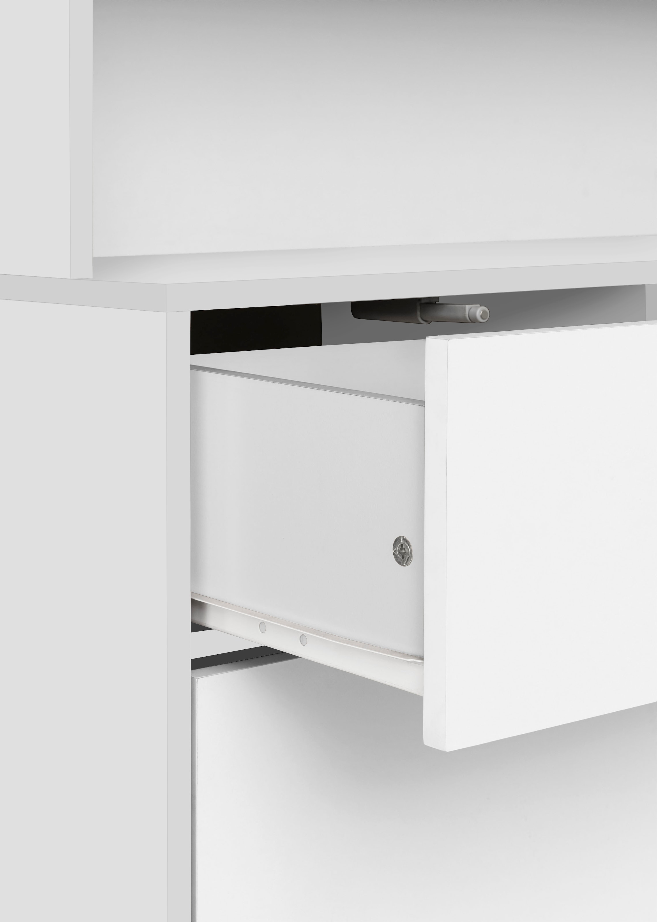 Home affaire Buffet »Skandi«, 3 Glastüren, 3 Holztüren und 3 Schubkasten, Breite 120 cm, Höhe 165 cm