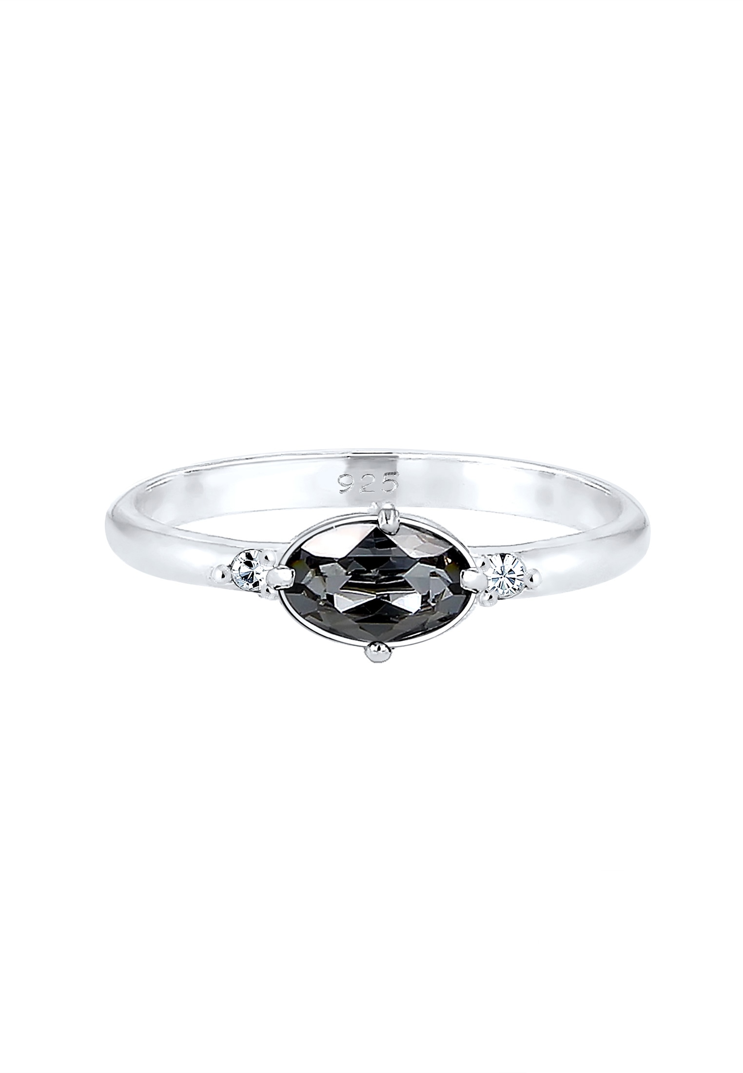 Elli Verlobungsring »Ring Bandring Kristalle 925 Silber«