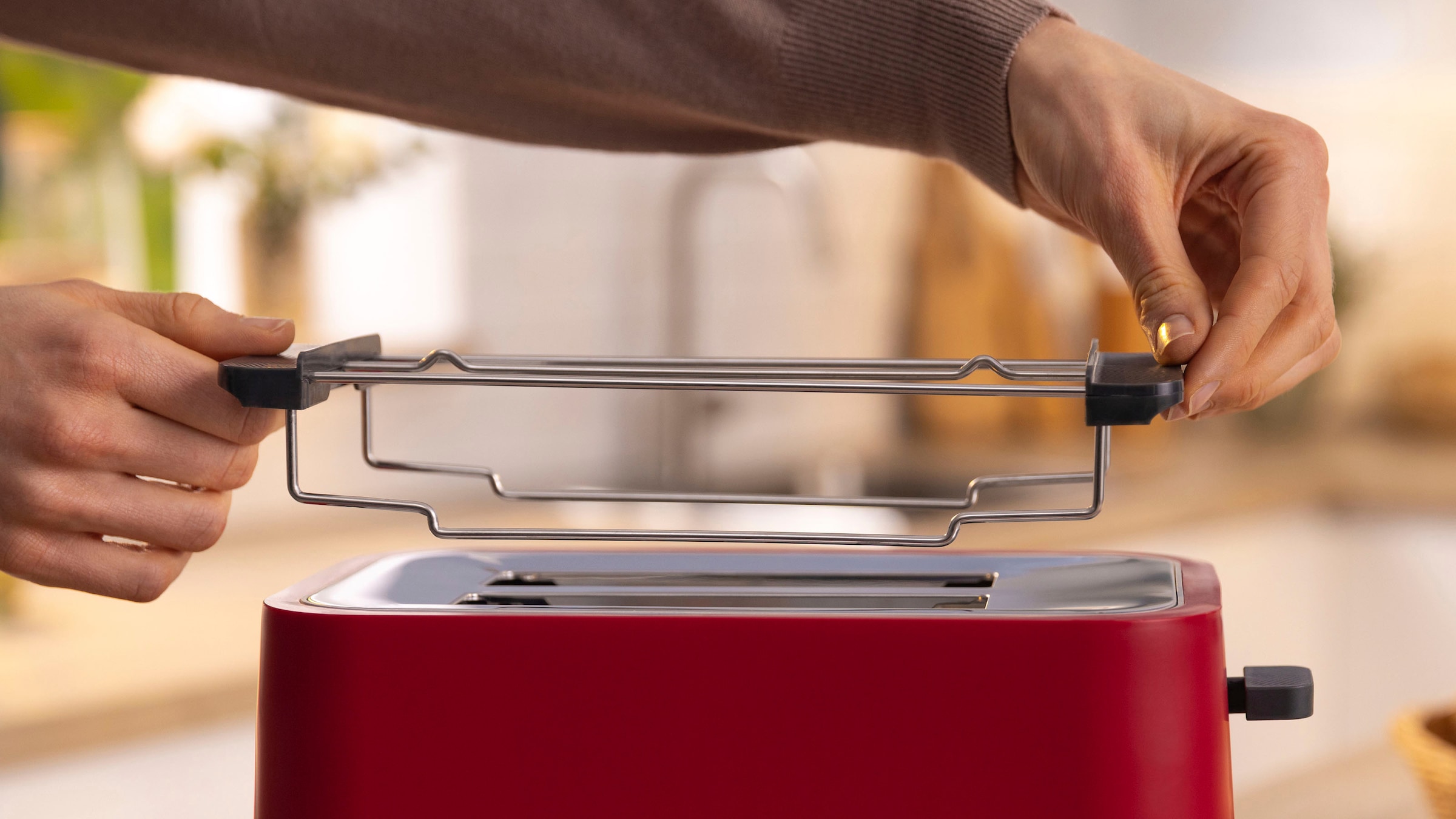 BOSCH Toaster »MyMoment TAT3M124«, 2 Schlitze, für 2 Scheiben, 950 W, entnehmbarer Brötchenaufsatz, Auftaufunktion, Brotzentrierung, AutoOff