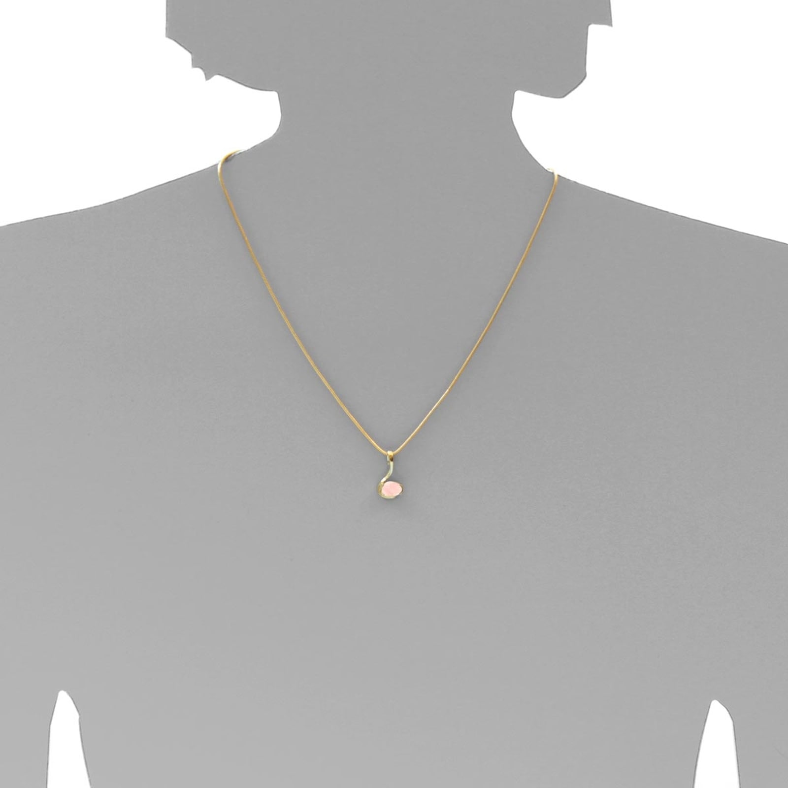 OSTSEE-SCHMUCK Kettenanhänger »- Theresia - Gold 333/000 - Rosenquarz«