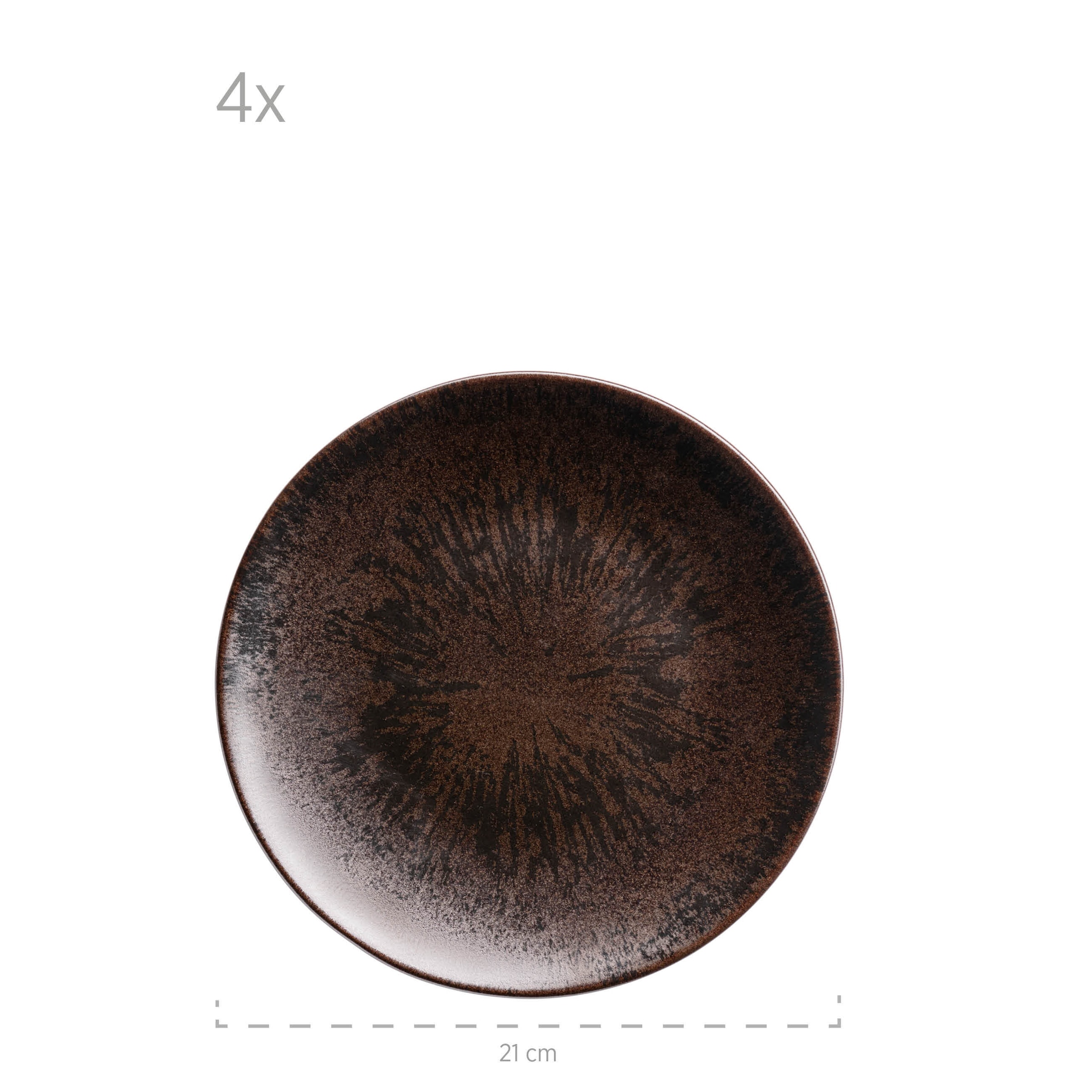 MÄSER Tafelservice »Metallic Bronze«