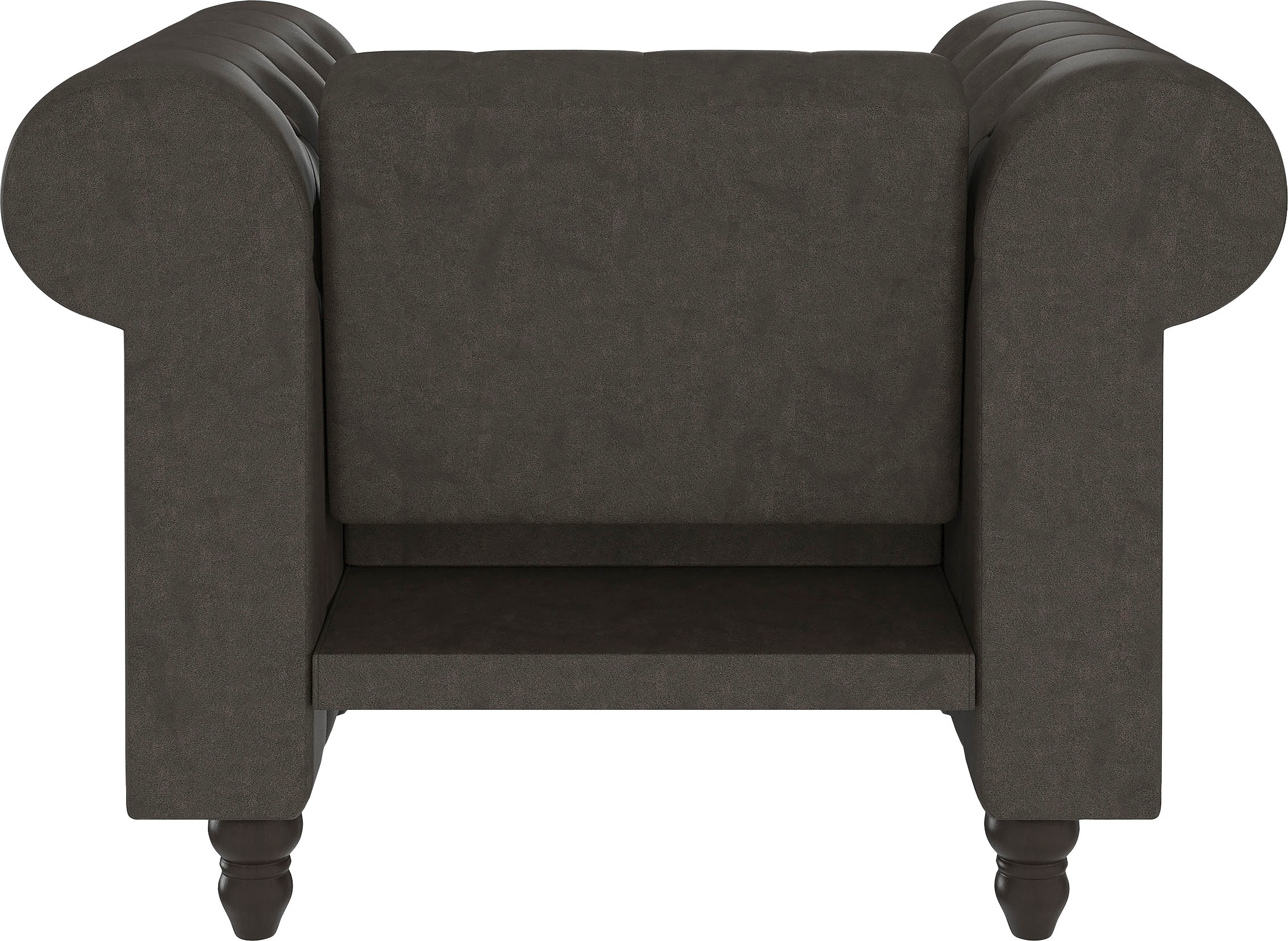 Dorel Home Chesterfield-Sessel »Felix«, mit Rückenlehne 3-fach verstellbar, Beine Massivholz, Sitzhöhe 46 cm