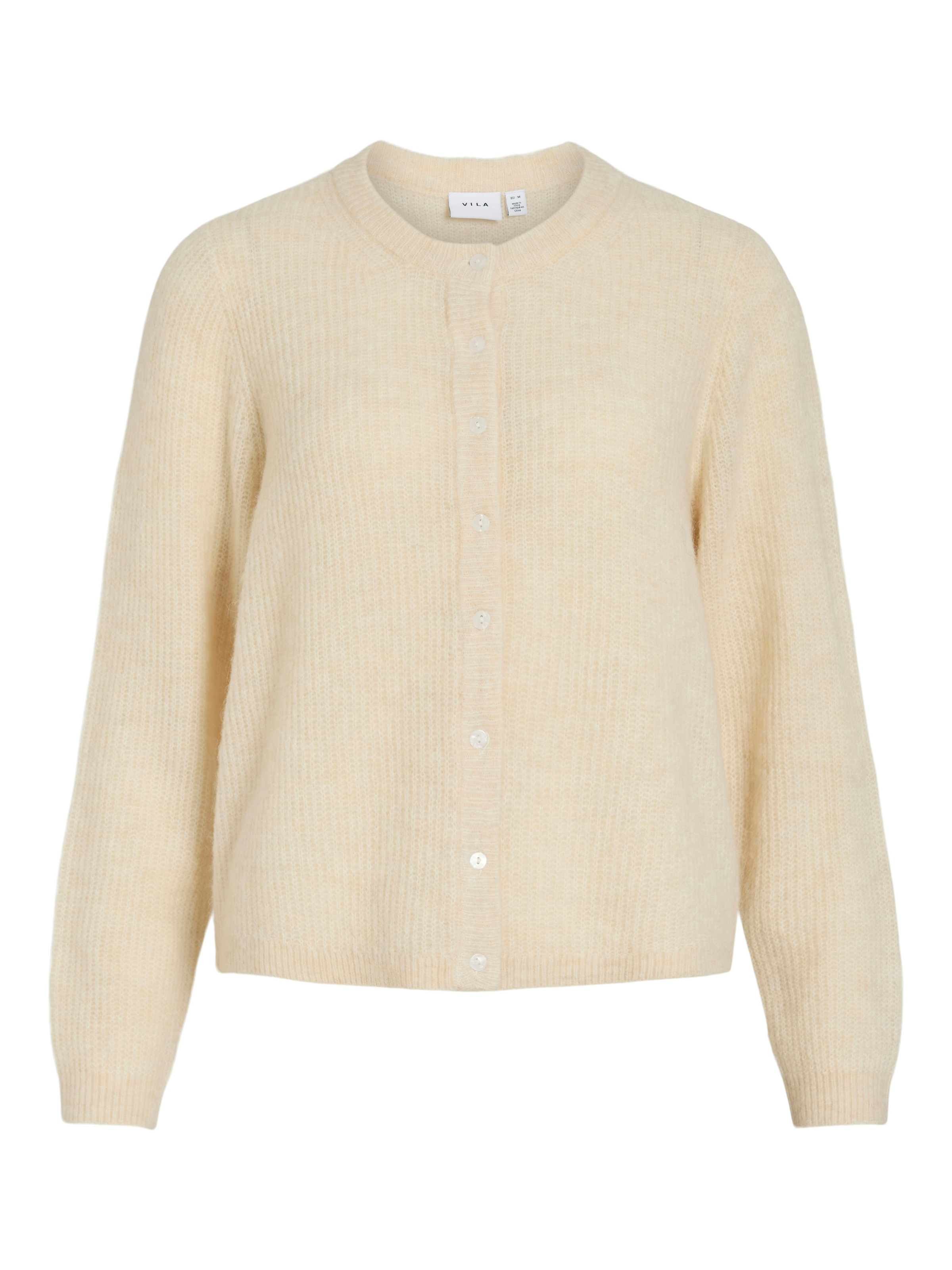 Vila Strickjacke »VILORY O-NECK L/S KNIT CARDIGAN-NOOS« Materialmix, regular fit