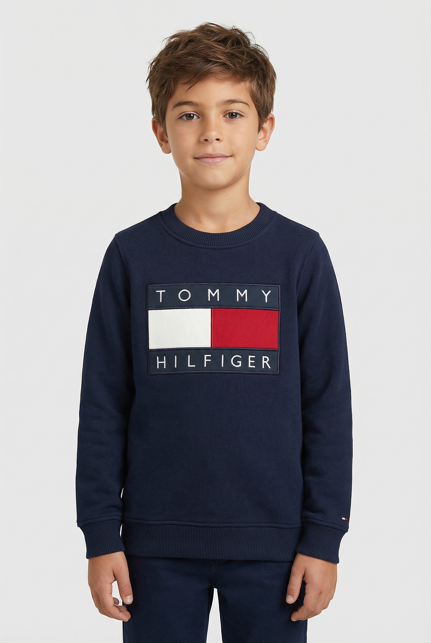 Tommy Hilfiger Sweatshirt , Kinder bis 16 Jahre, mit Rundhalsausschnitt
