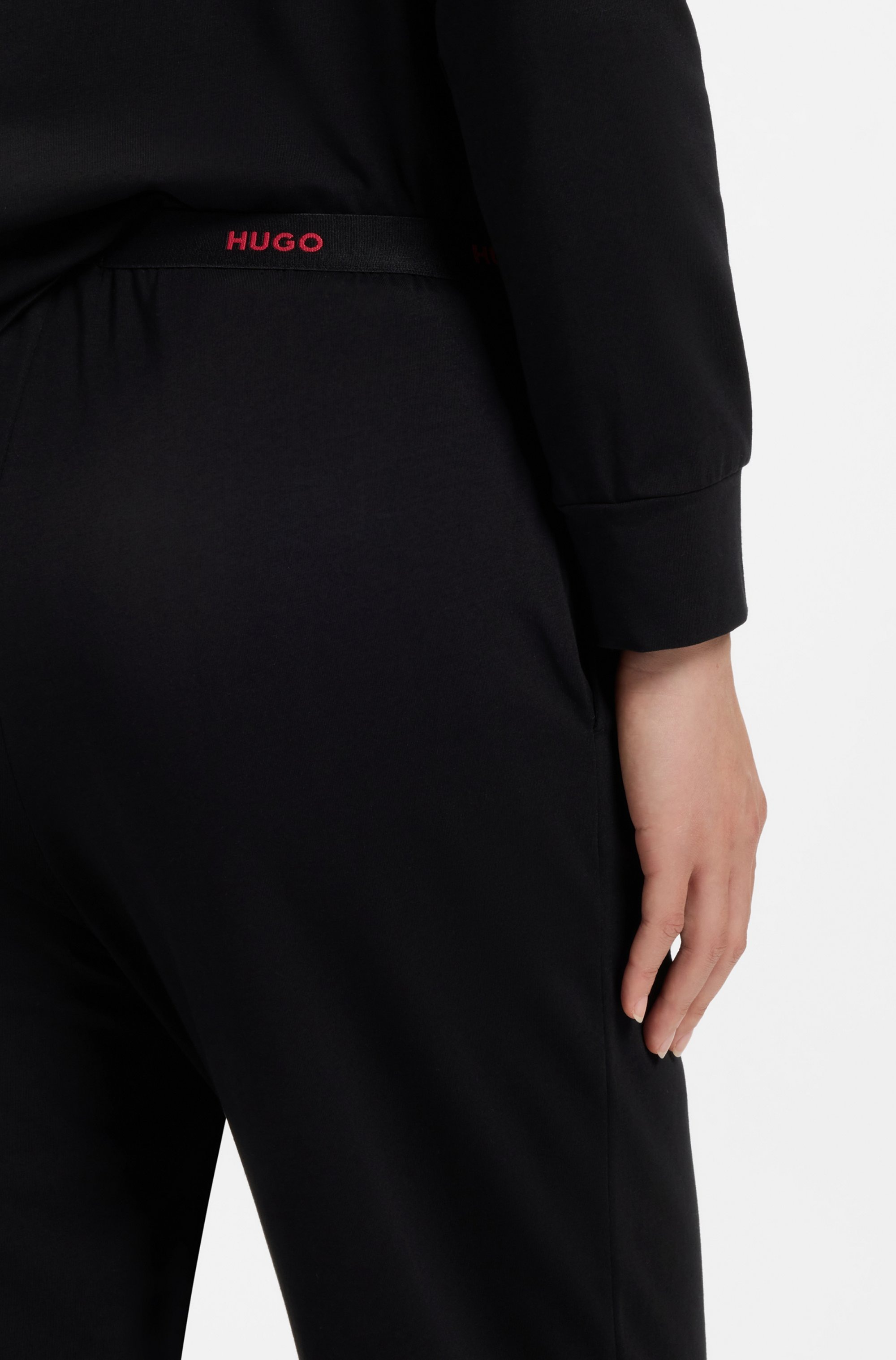 HUGO Underwear Pyjamahose »ID«  Sichtbarer Elastikbund, gerades Bein