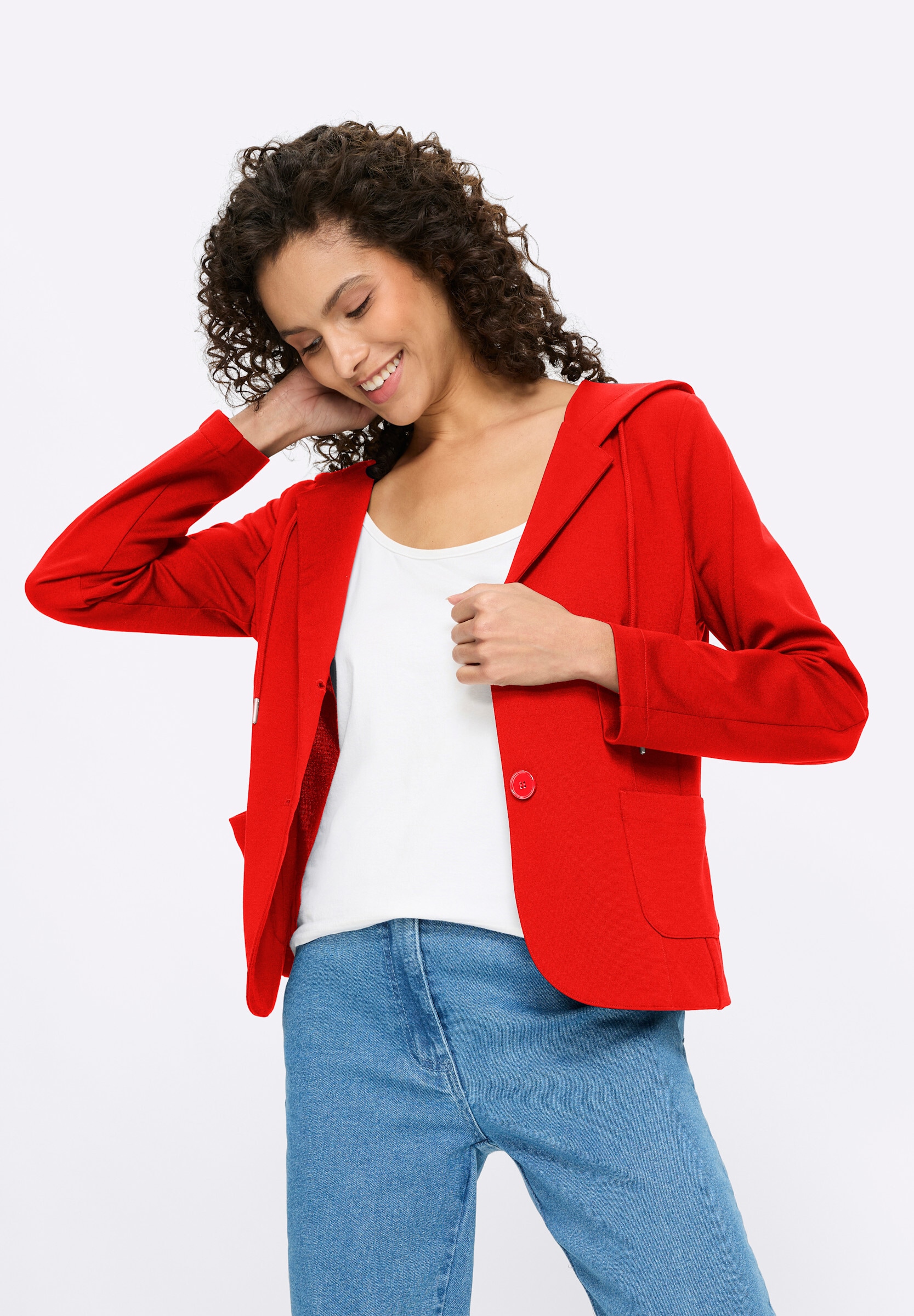 heine Sweatblazer »Sweatblazer Blazer mit Kapuze«